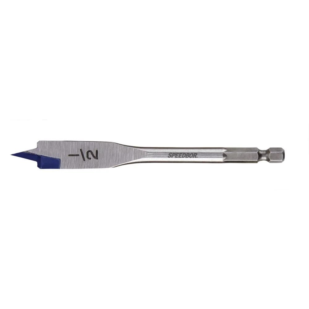 IRWIN Broca Chata para Madeira de 1/2 Pol. x 6 Pol. (12mm x 152mm) IW14001