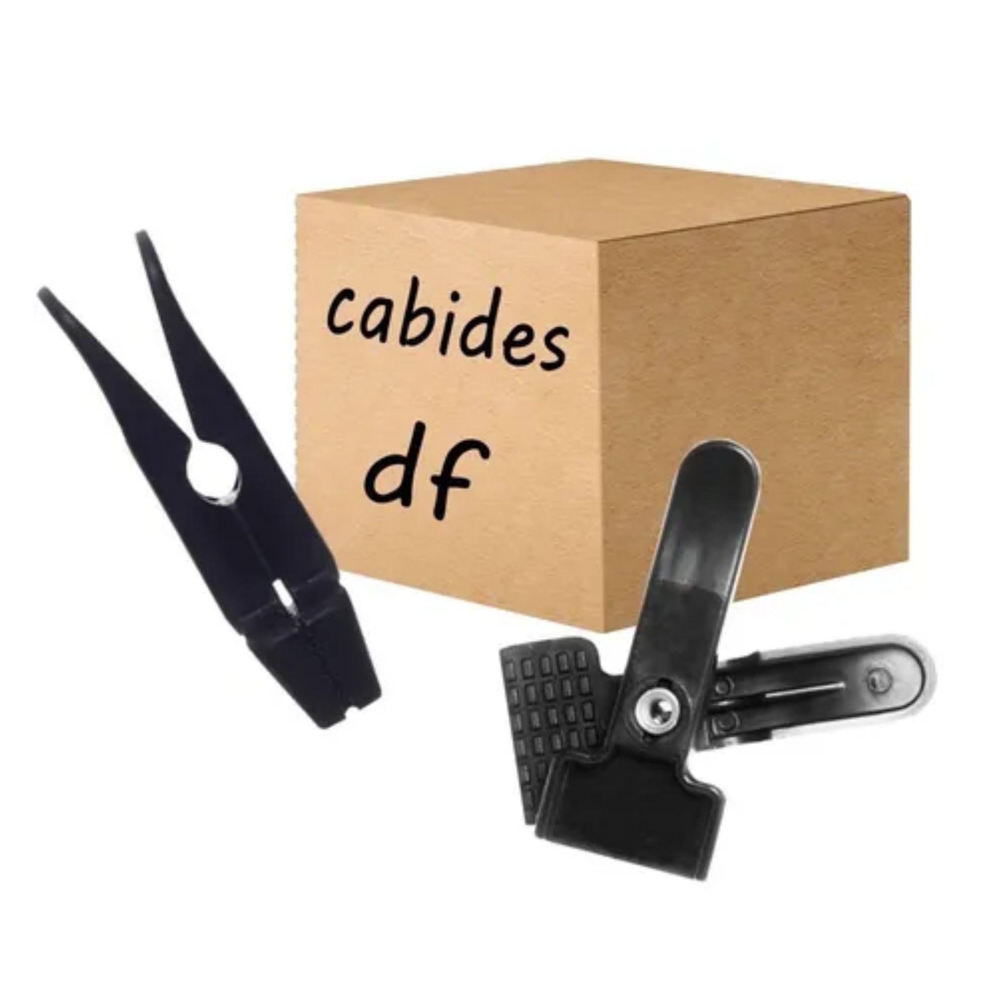 Kit 30 Presilhas Pretas para Cabide – Prendedor de Calça, Saia, Shorts e Bermudas – Plástico Resistente