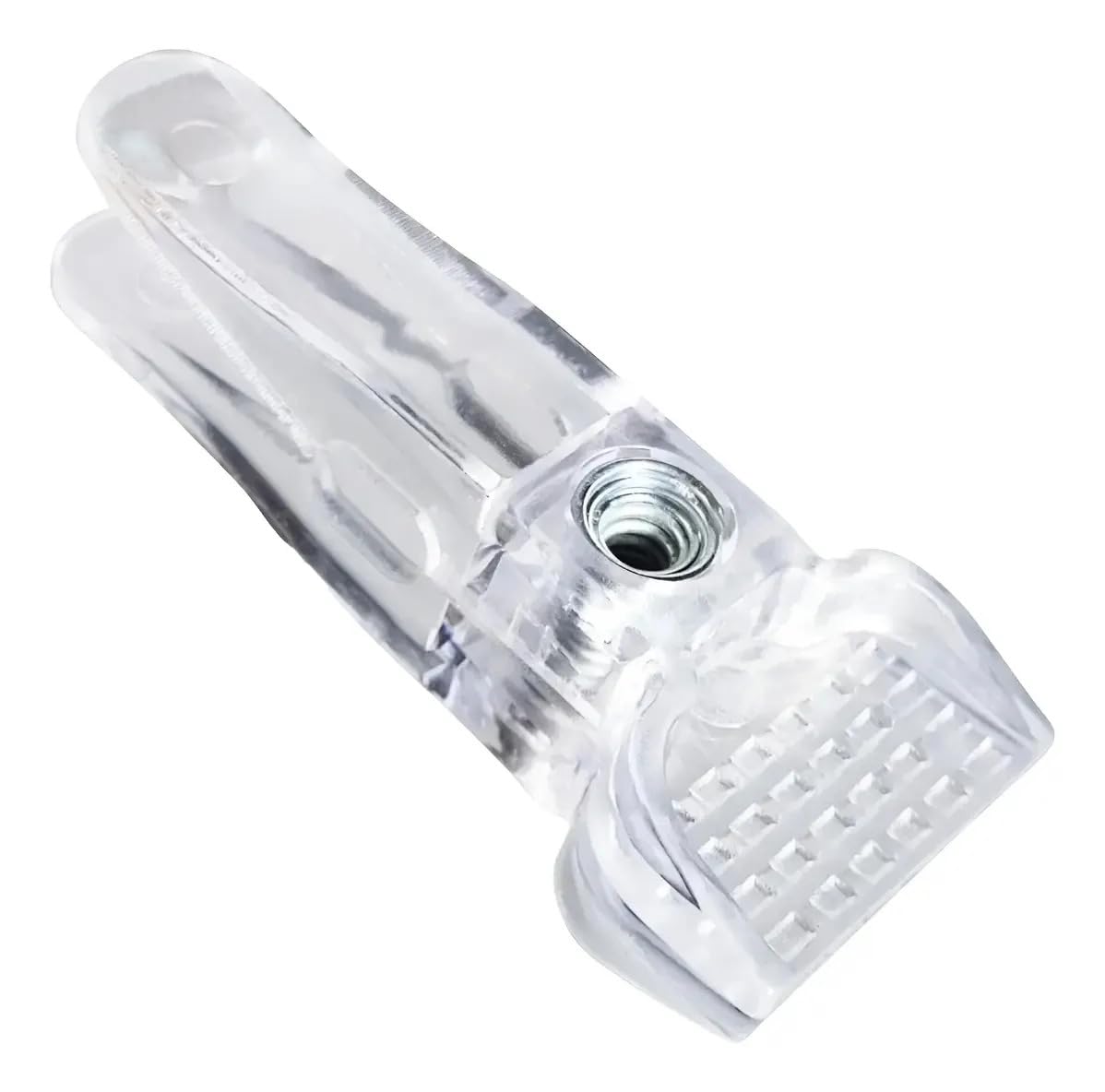 Presilhas Acrílico Transparentes para Cabides Kit 100un | Antiderrapante, Com Pinças, Material Acrílico, Cor Água, Formato Kit