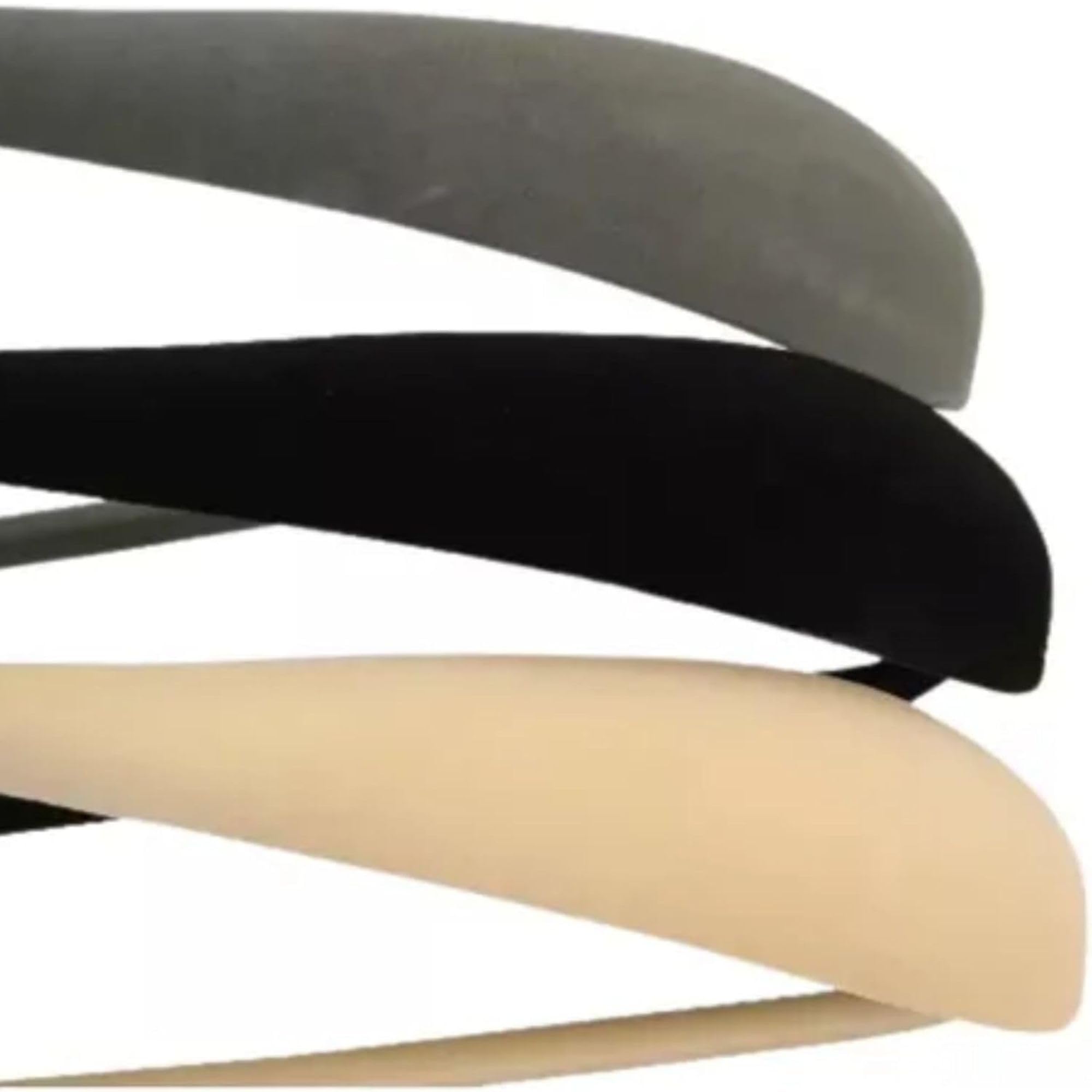 Kit 10 Ombreiras de Veludo para Cabide Slim Antiaderente Premium para Blazer Terno Jaqueta (Cinza)