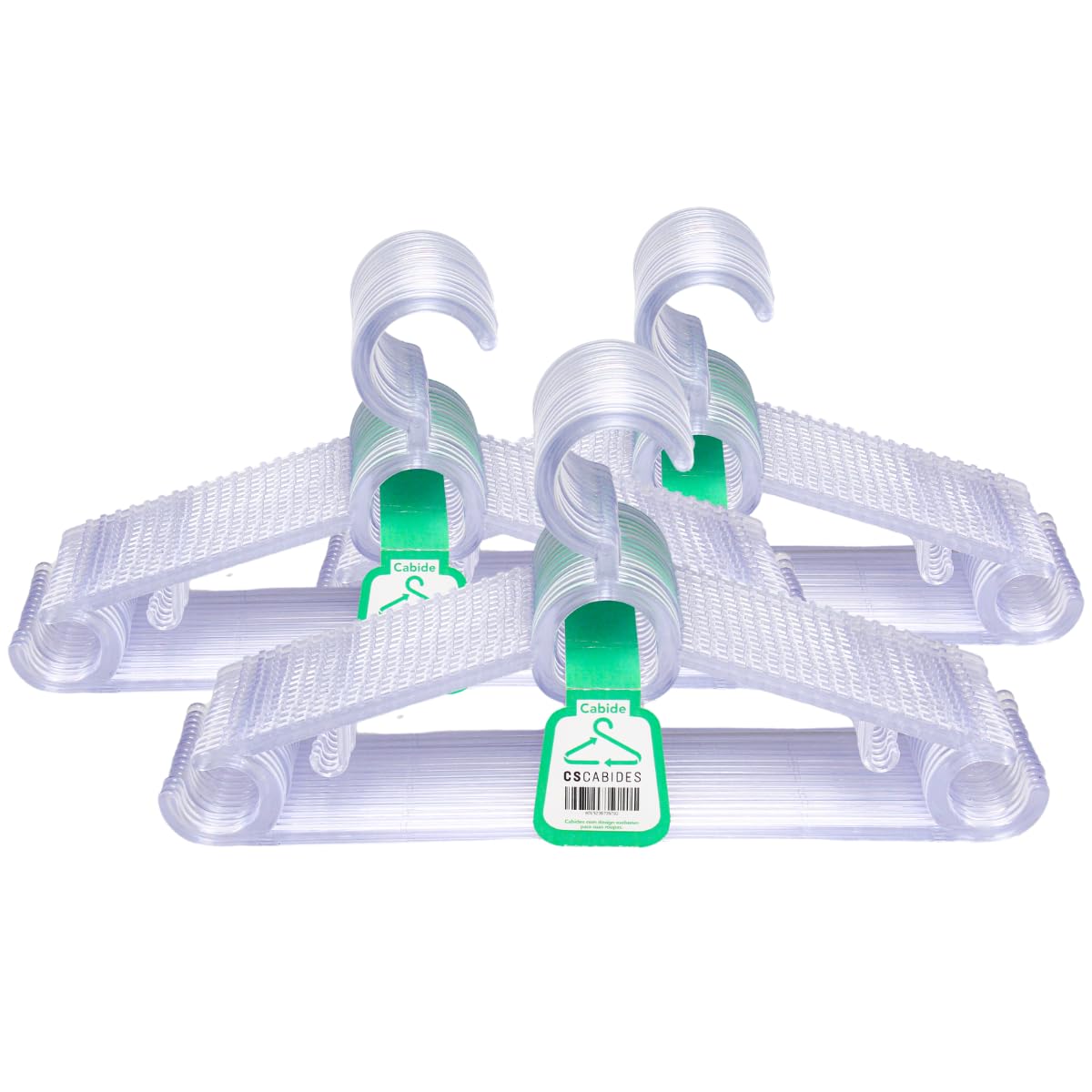 CSCABIDES Cabides De Acrilico Para Roupas Kit 30 unidades Adulto | Antideslizante, Reforçado, Porta Gravata, Cinto e Lenço, Feito de Material Reciclado, Para Calças, Camisas, Camisetas, Ternos
