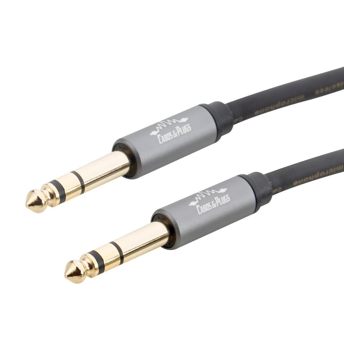 Cabos & Plugs P10 Stereo TRS 6.35mm - P10 Stereo TRS 6.35mm Balanceado (2m)