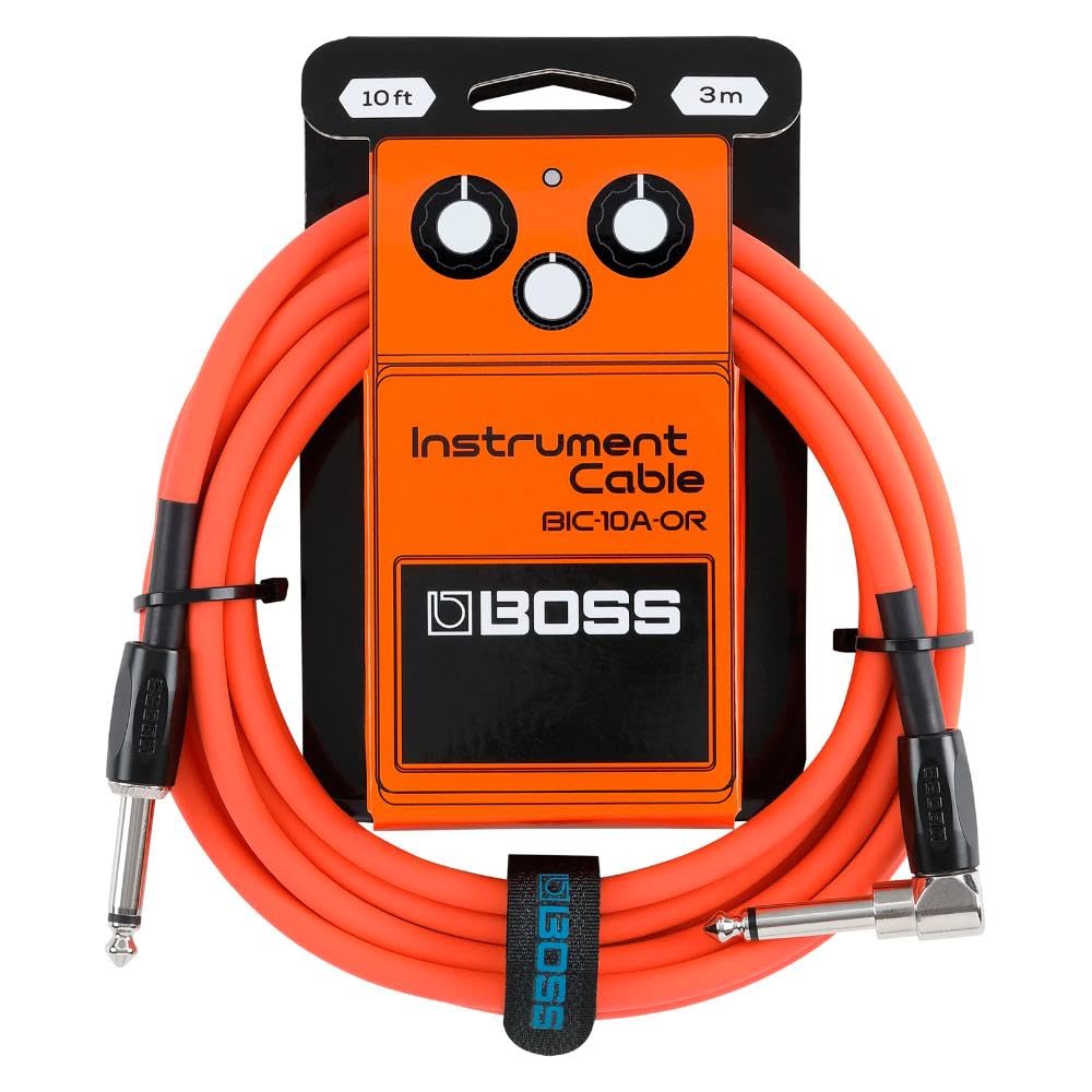 Cabo Instrumentos P10/P10L 3 metros Boss BIC-10A-OR Laranja