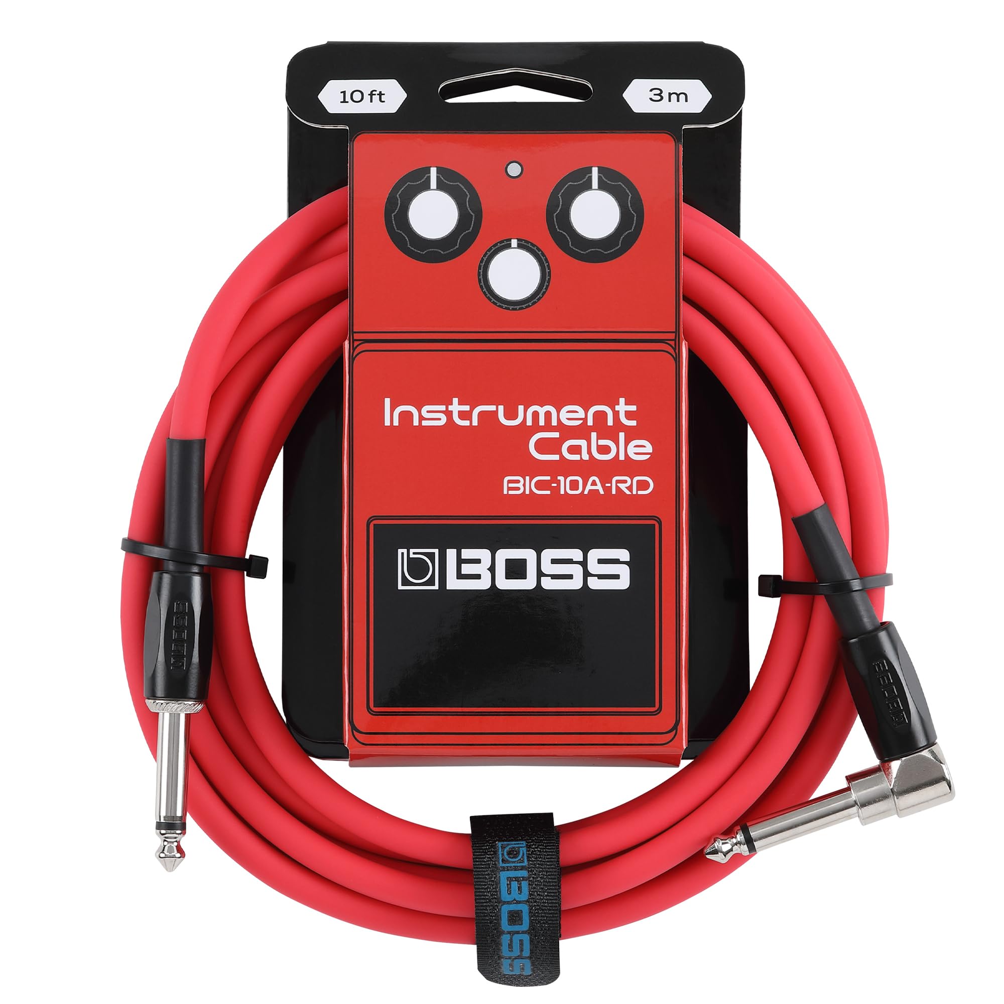 Cabo Instrumentos P10/P10L 3 metros Boss BIC-10A-RD Vermelho