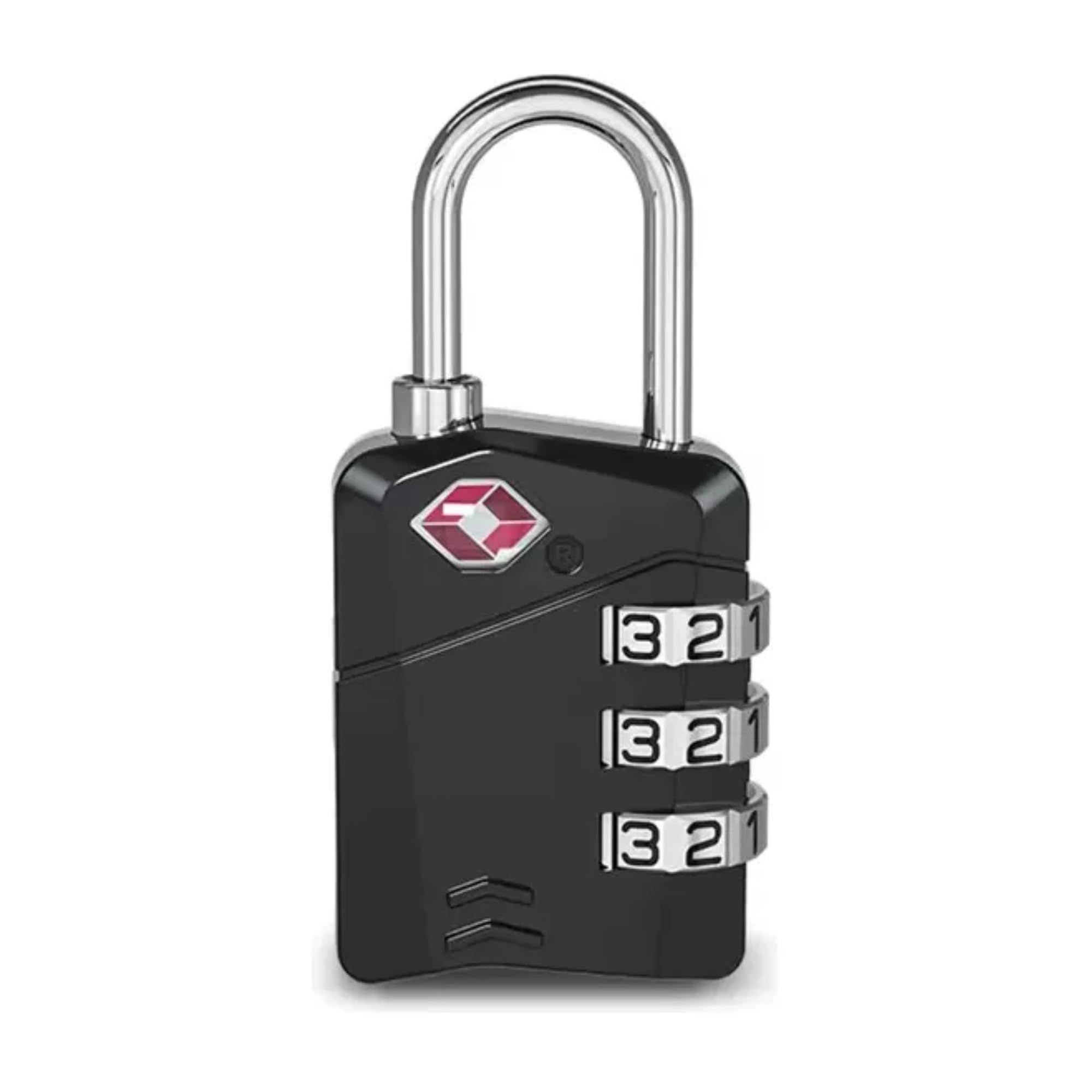 Cadeado de Combinação TSA, 3 Dígitos, Trava de Segurança para Mala Bagagem lock004 (Preto)