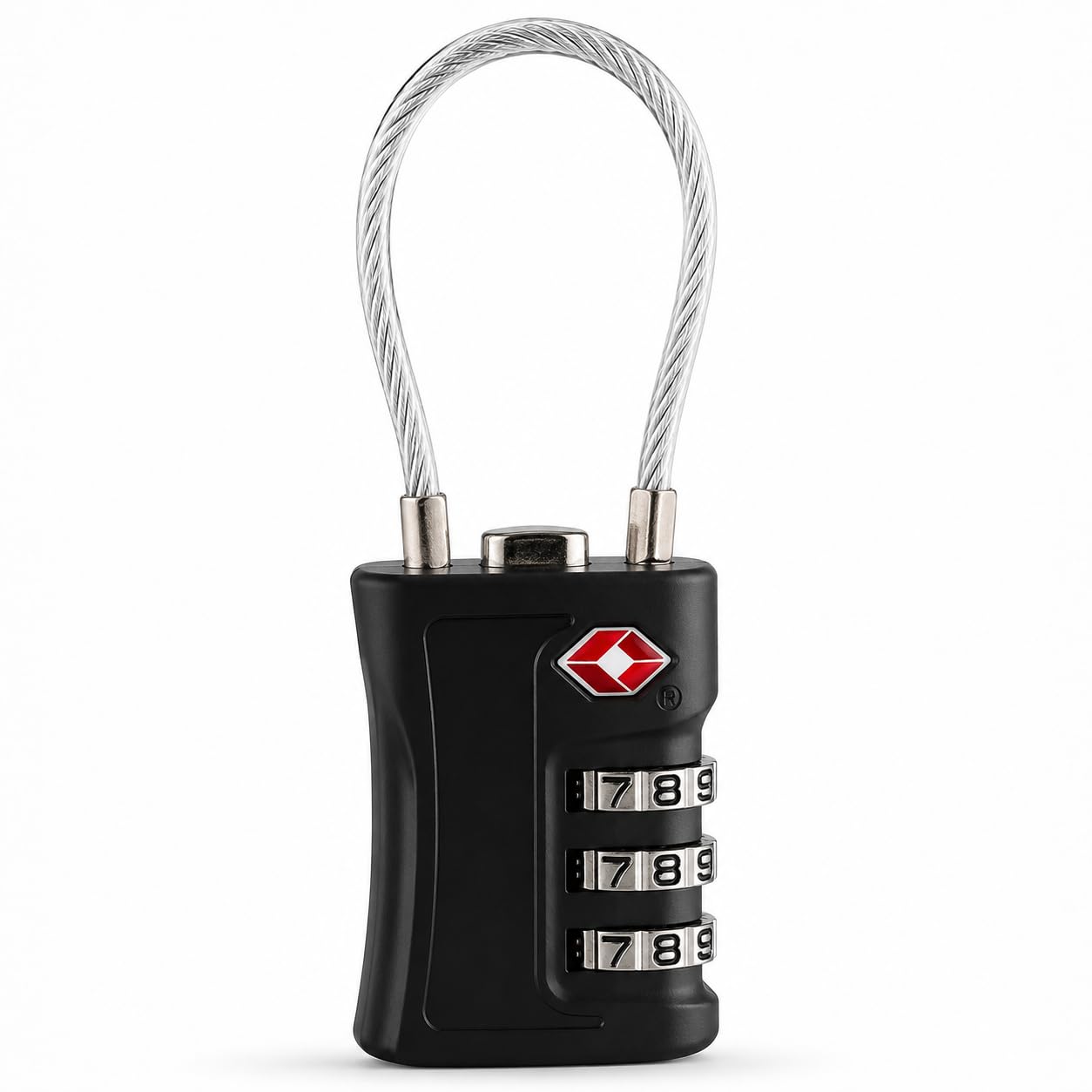 Cadeado TSA 3 Dígitos Antifurto Resistente Compacto com Senha Segurança | Ideal para Armário, Malas e Viagens