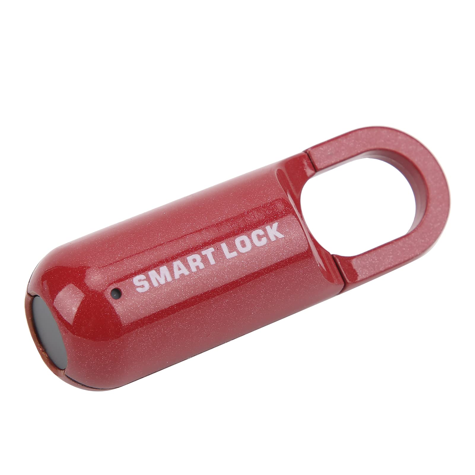DAN&DRE Fechadura de impressão digital, cadeado de impressão digital recarregável por USB de segurança anti-roubo para mala de bagagem (vermelho)