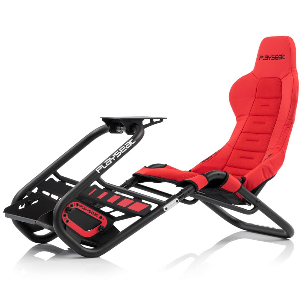 Playseat Trophy Sim Racing Cockpit | Cockpit simulador de corrida de alto desempenho | Suporta direção direta | Compatível com todos os volantes e pedais do mercado | Suporta PC e console | Vermelho