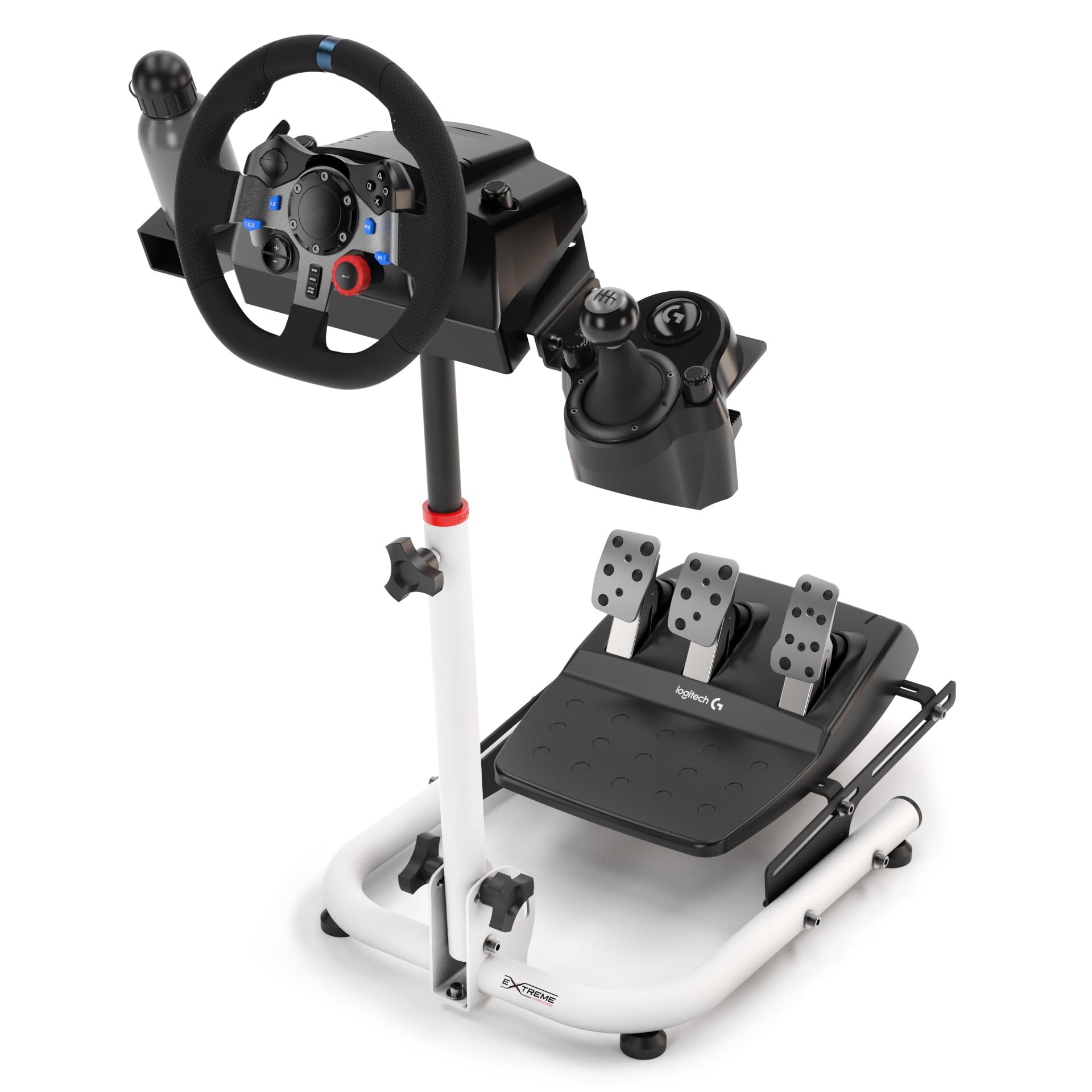 SPRO V3 Cockpit Extreme Simracing Suporte para Volantes Simuladores (Branco)