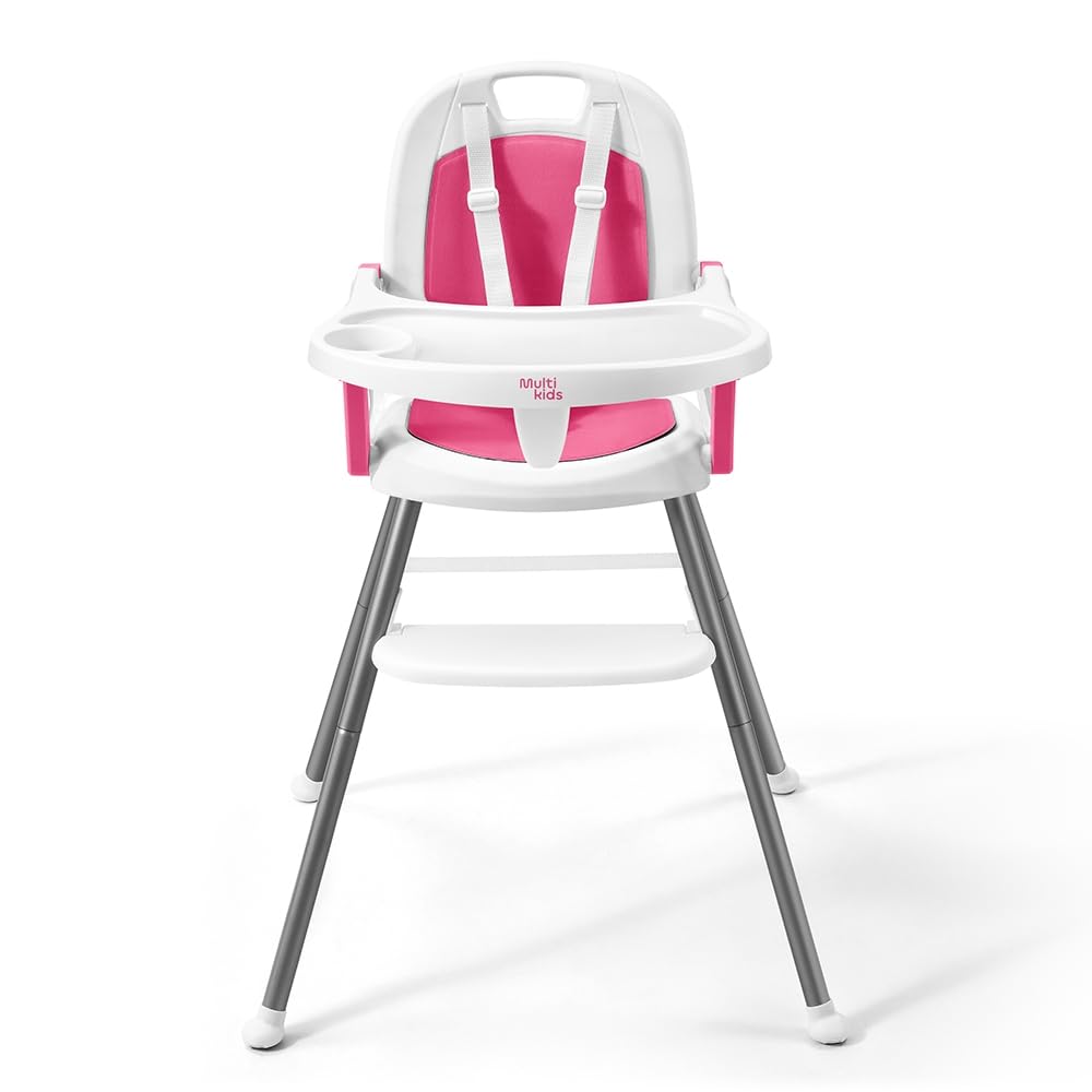 Cadeira de Alimentação Portátil Berry 3 em 1 Rosa Multikids