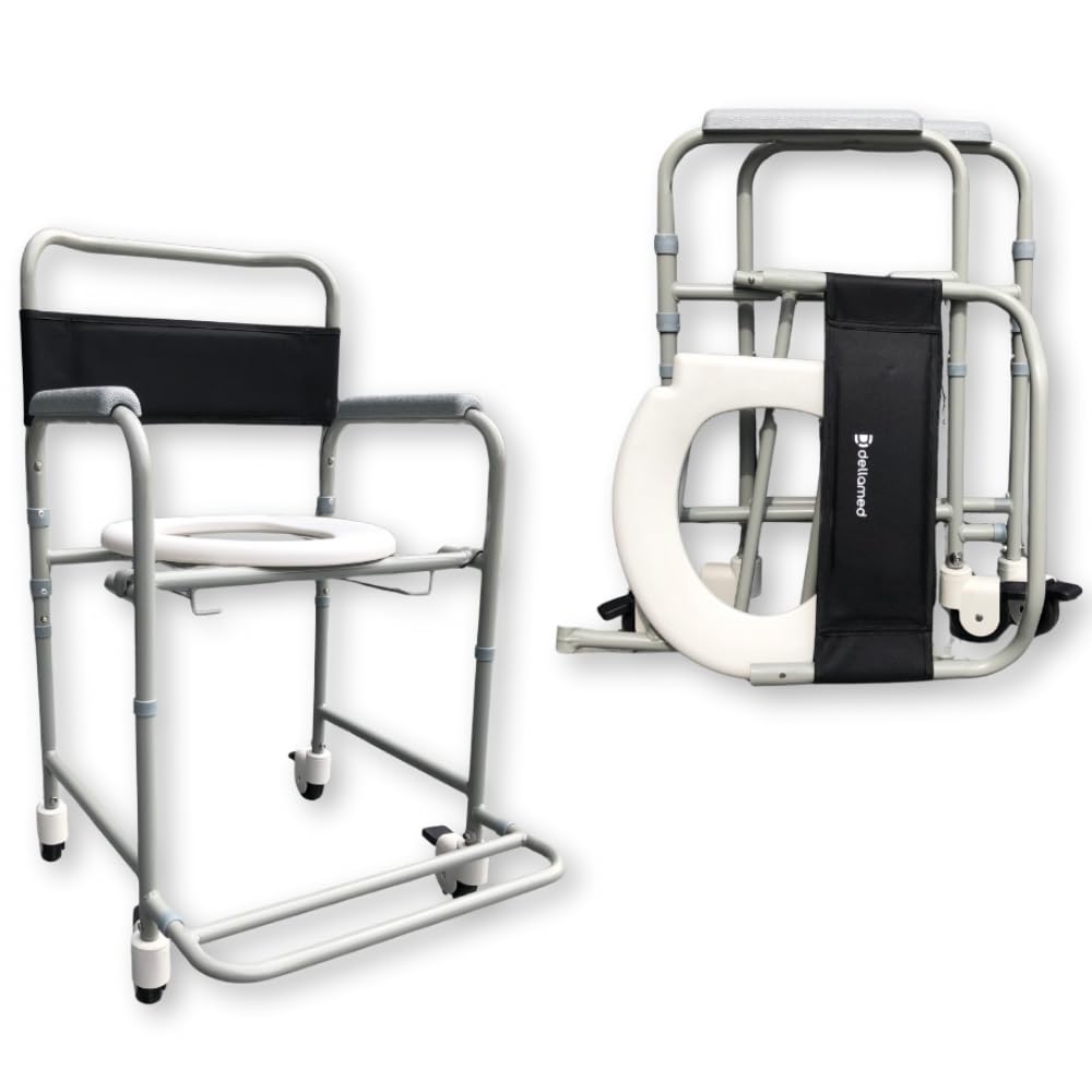 Cadeira de Banho Higiênica Desmontável até 100kg D30 (49,3X58,9X86cm)