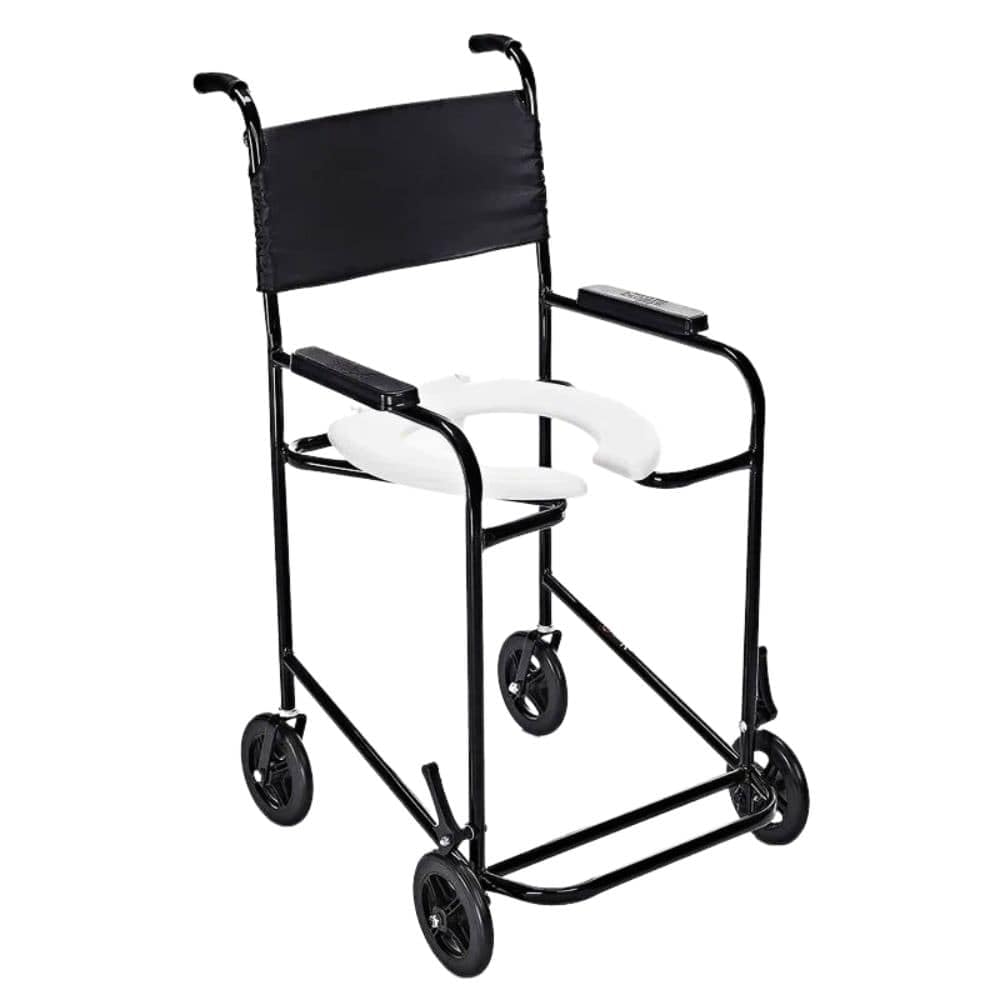 Cadeira de Banho Higiênica para Idosos e PcD – Segurança, Conforto e Mobilidade com Rodízios
