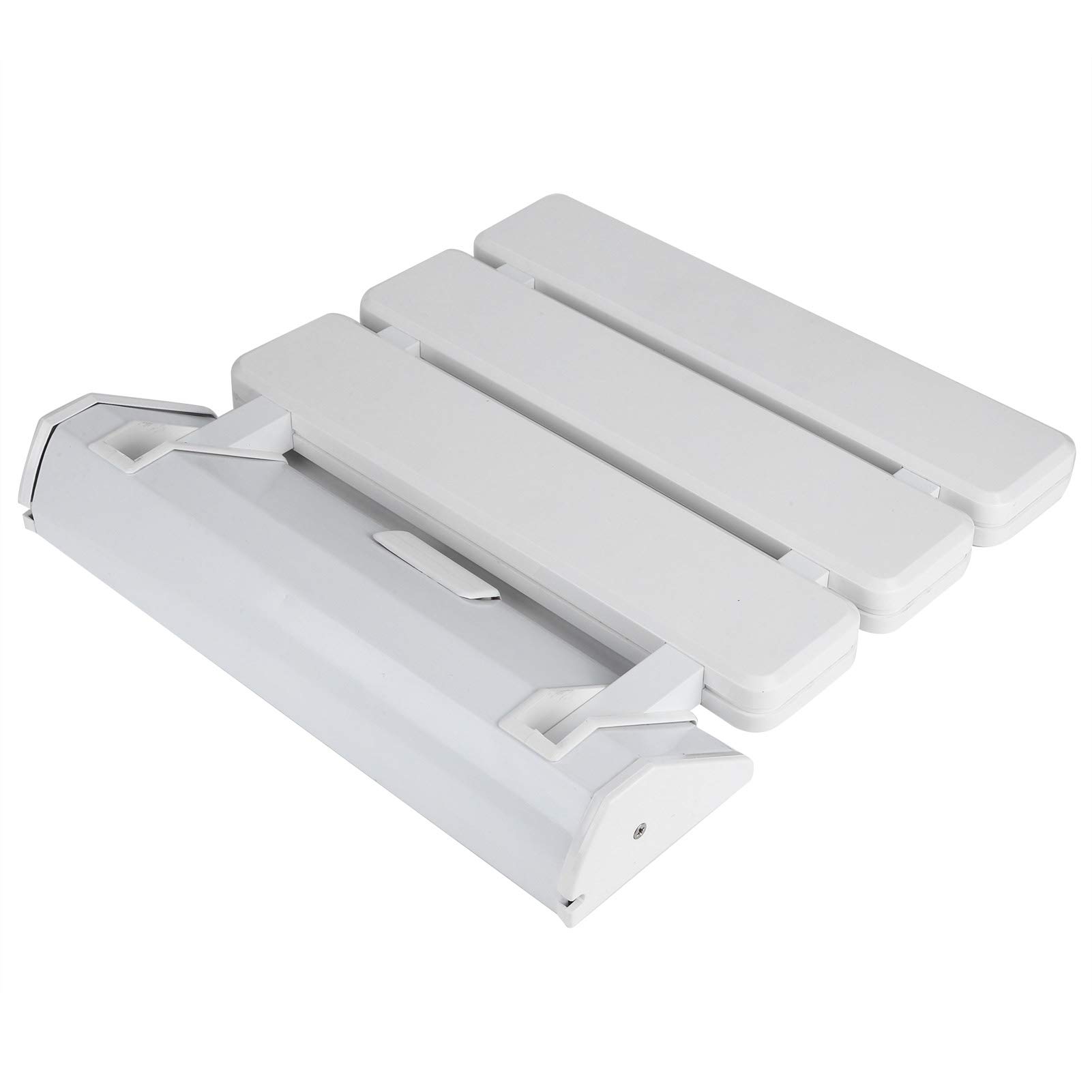Assento de Banho Dobrável Com Design Antiderrapante para Uso No Banheiro, Cadeira de Banho Confortável para Idosos e Mobilidade Limitada, Branco, 35x32x10cm