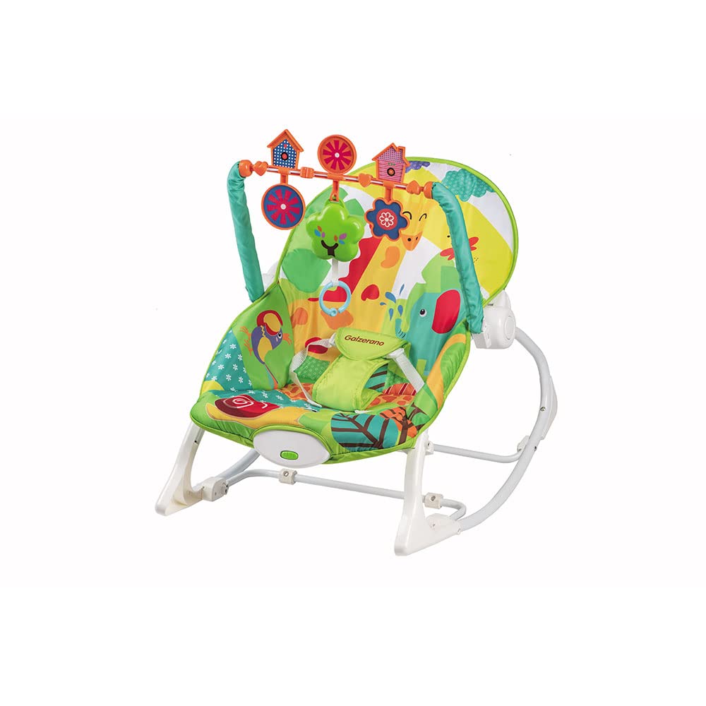 Cadeira de Balanço Com Móbile Infantil Descanso Do Bebê De 0 à 18 Kg Nina Colorida Galzerano