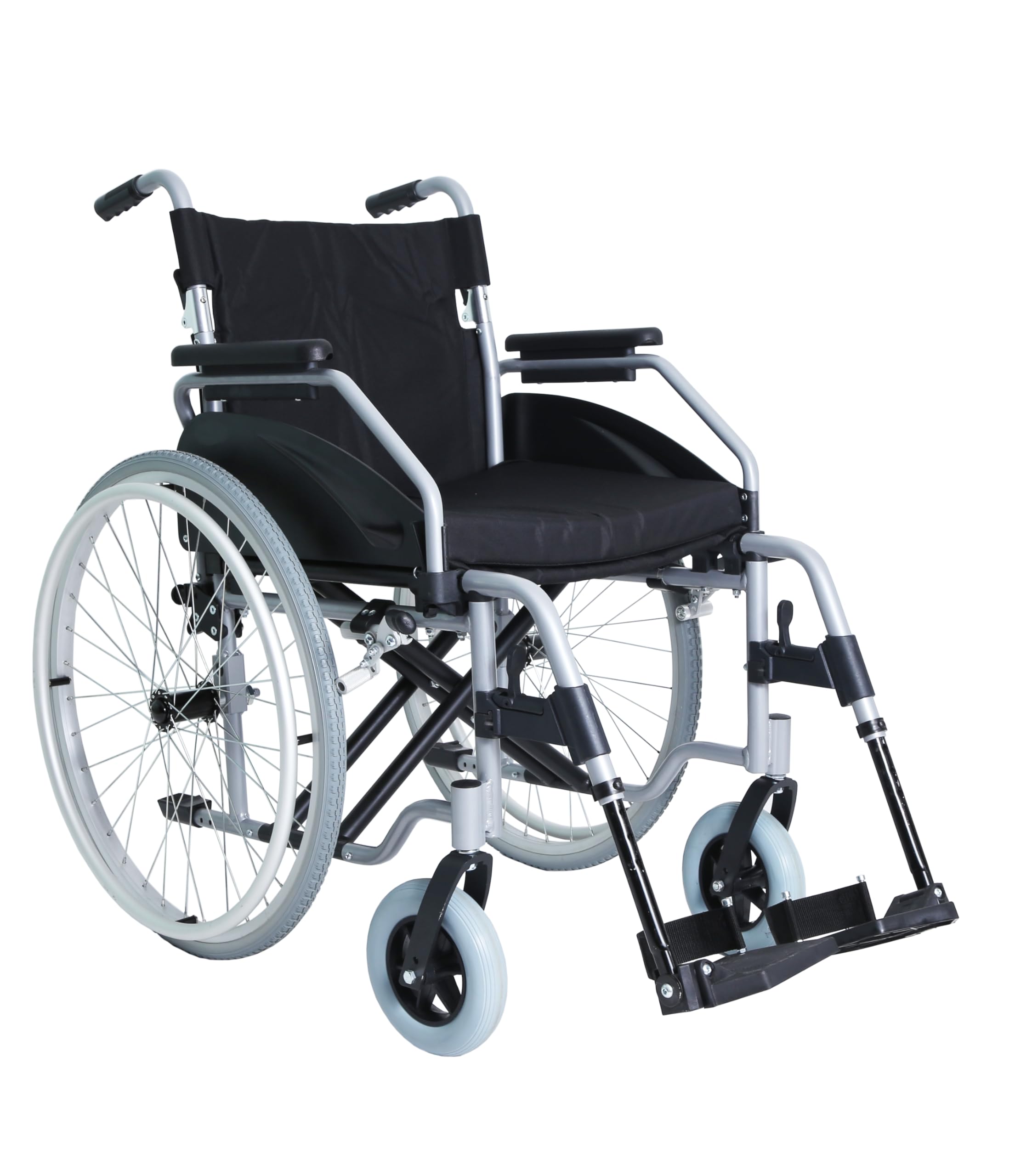 Hidrolight Cadeira De Rodas Alumínio Premium Dobrável 150kg Assento 48cm
