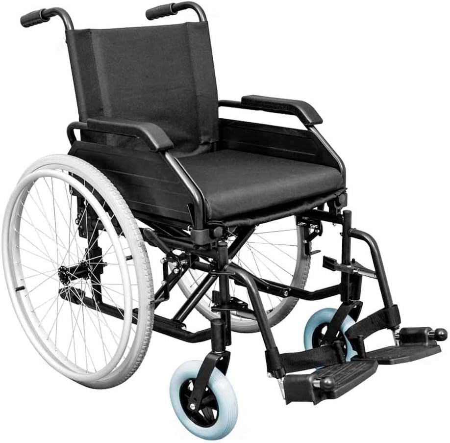 Cadeira De Rodas Standard Dobrável 125kg Assento 46cm