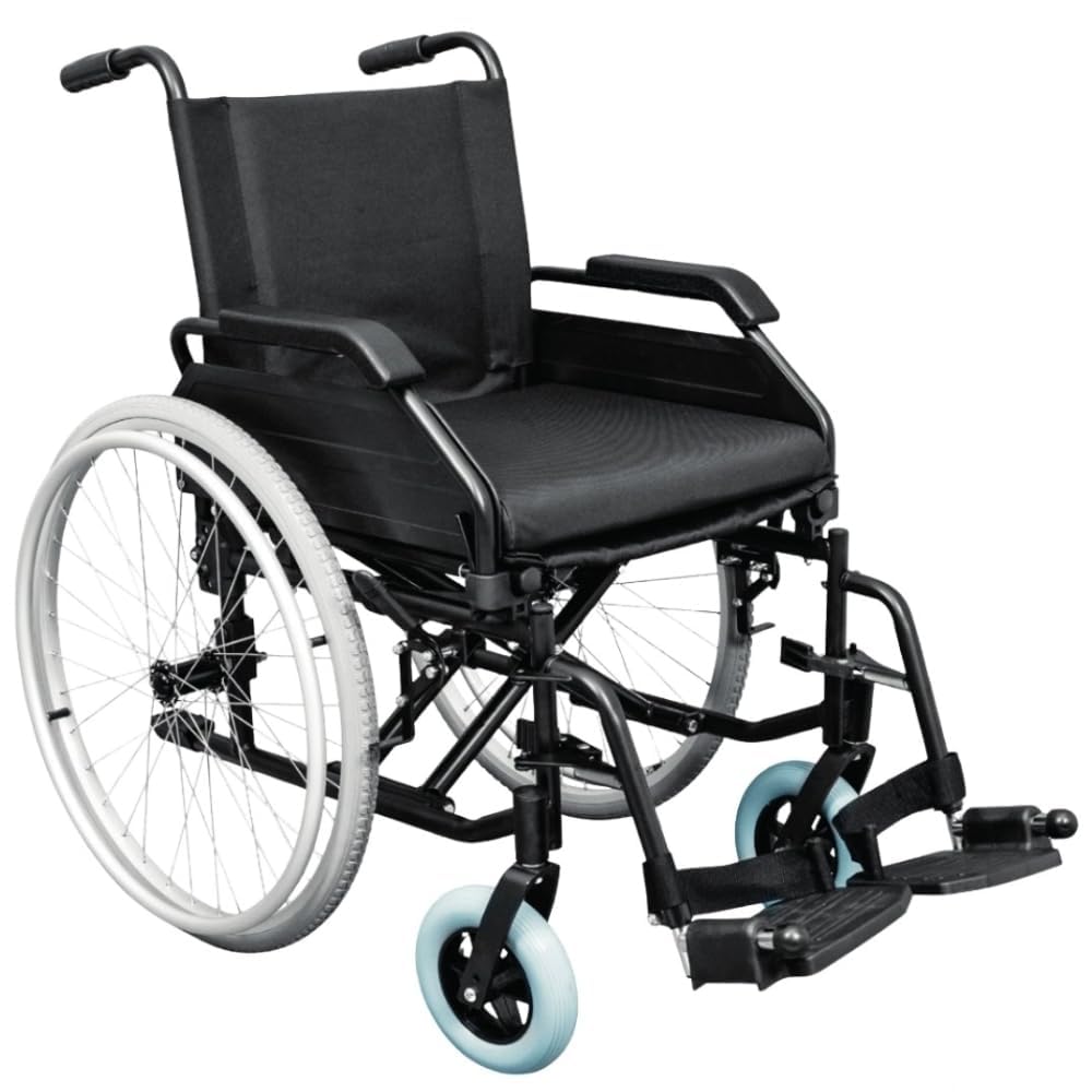 Cadeira de Rodas Dobrável 125kg Certificada INMETRO – Para Idosos, Fraturas e Pós-Operatório (44)