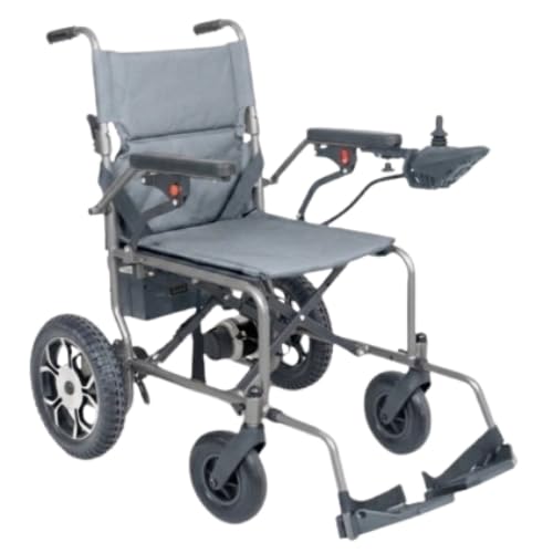 Cadeira de Rodas Motorizada Super Leve Dobrável Portátil até 120kg com Bateria de Lítio