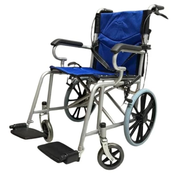 Cadeira De Rodas Dobrável Compacta Acolchoada Nova Até 100kg - BK | 01 Unidade