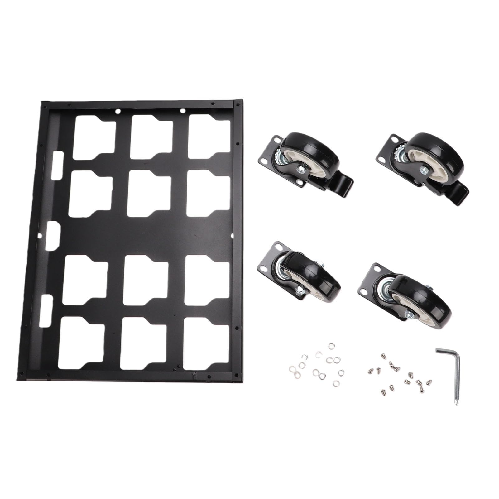 RiToEasysports Carrinho de Ferramentas para Serviço Pesado Carrinho de Armazenamento de Ferramentas de Aço Carbono Com Capacidade de 400 Lb Com Rodas de Travamento Sem Caixa de de Perfuração Dolly