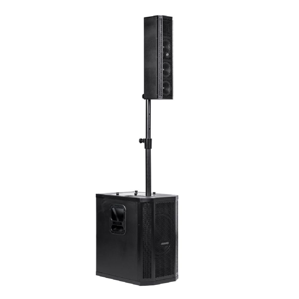 Sistema GRT 12 DSP Preta Caixa Ativa Subwoofer e Satélite 300W RMS USB Bluetooth RCA XLR - Frahm 31971