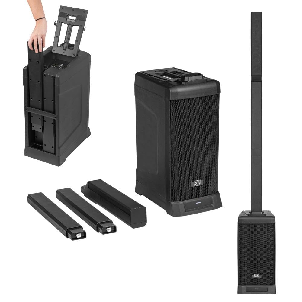 Caixa de Som Torre Sistema Pa Portátil Bluetooth Neo Pro8 Az
