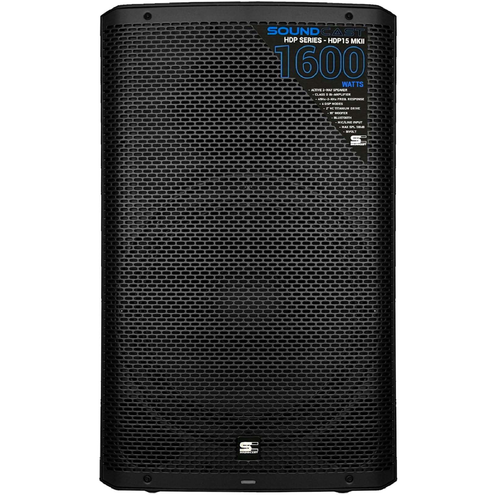 Caixa Ativa 15 1600w Dsp Bluetooth Tws Soundcast Hdp15 Mk2