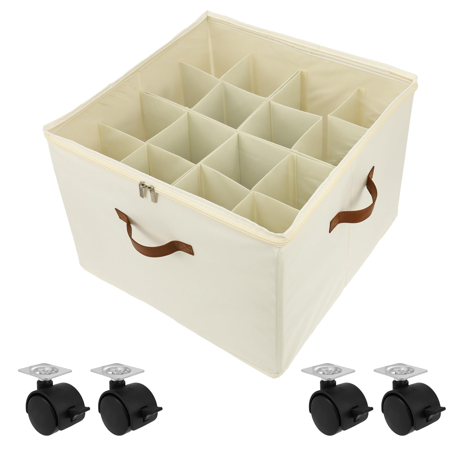 Organizador de sapatos dobrável com rodas e divisórias ajustáveis, 16 a 32 pares com tampa transparente, caixa de sapatos portátil com trava para armário, dormitório, carrinhos