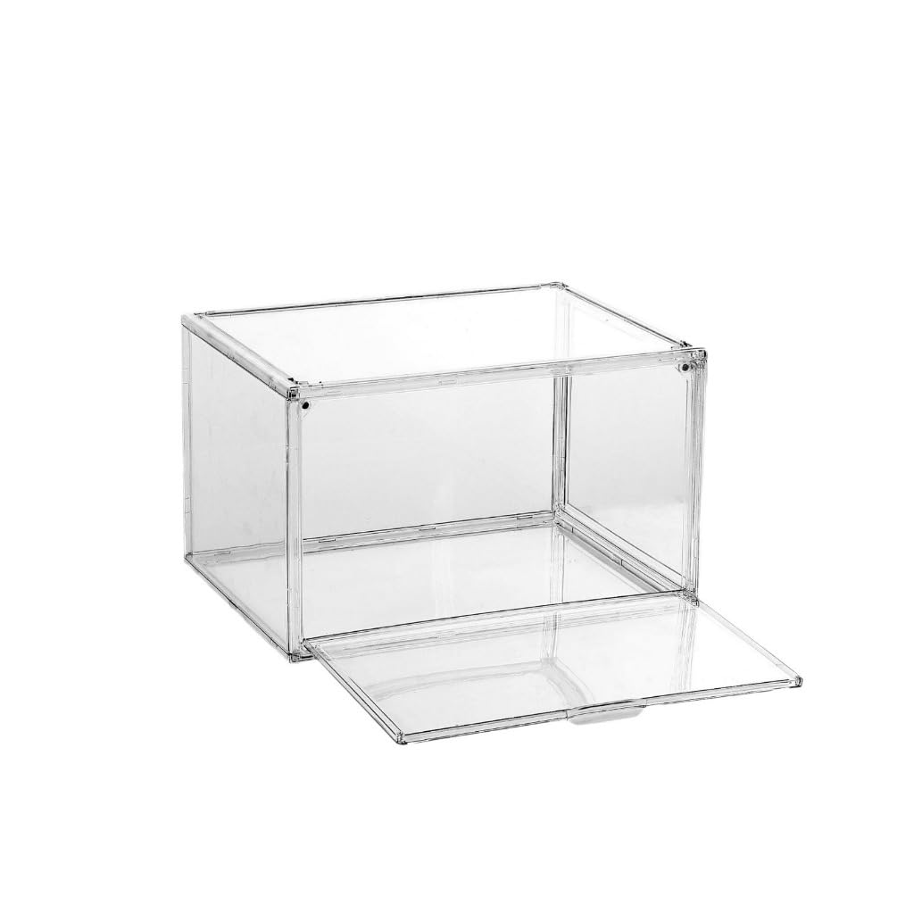Kit 10 Caixas Organizadoras para Sapatos Empilháveis Transparentes PET com Acrílico, Sapateira Dobrável Grande Capacidade para Tênis e Sapatos (PET,KIT 5)