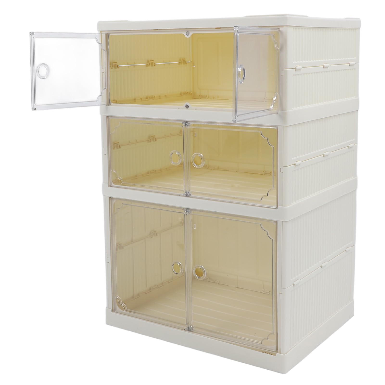: TOP RIO Tipo de GLOGLOW Sapateira Recipiente de Sapatos Caixas de Armazenamento de Plástico Com Tampa Magnética Transparente para Entrada de Armário Organizador de Quarto Caixa de Sapatos Dobrável Empilhável Nan (1