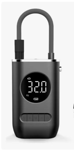 Calibrador Digital de Pneu Recarregável USB, Compressor Portátil Sem Fio, Display LED, 150 PSI, para Carro, Moto, Bicicleta e Bola