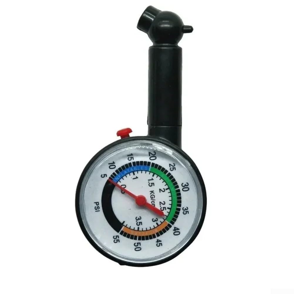 Medidor de Pressão de Pneus 5-50 PSI Calibrador Digital com Botão Desinflar e Clip para Carro durante moto(Tire Pressure Tool)
