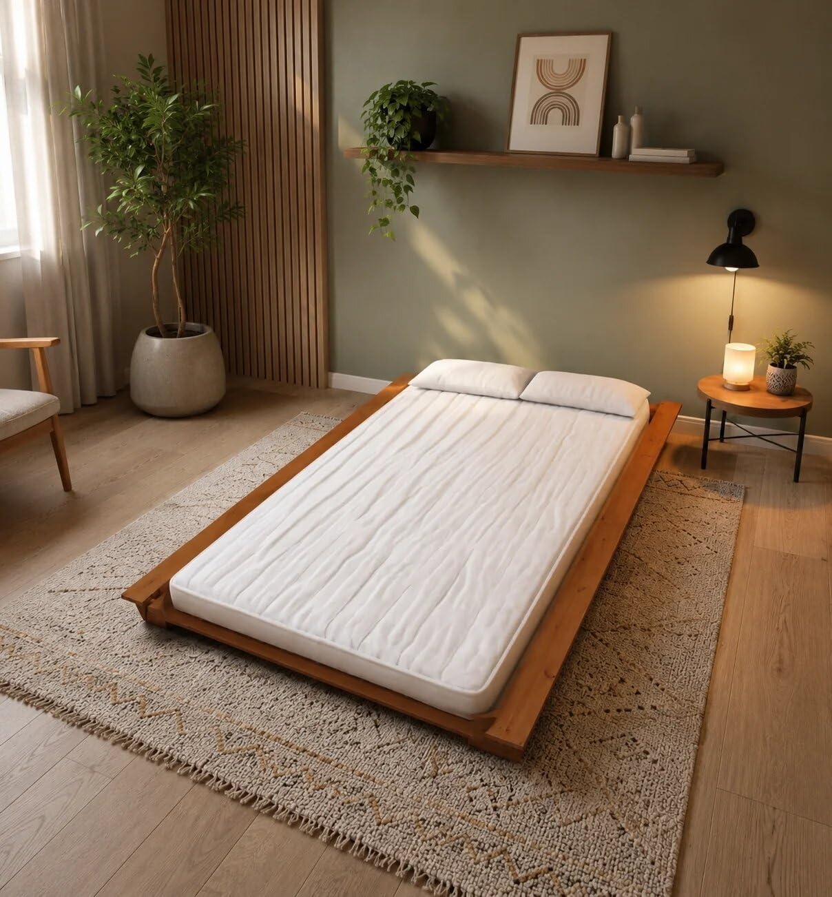 Cama Casal Montessoriana Penafort 138x188x12 Imbuia