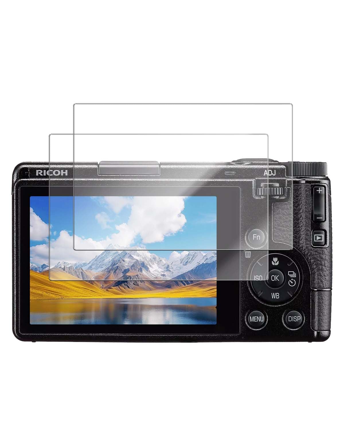 Pacote com 2 protetores de tela para Ricoh GR IV- Vidro temperado com dureza 9H para câmera digital Ricoh GR IV, antiarranhões, sem bolhas, clareza HD
