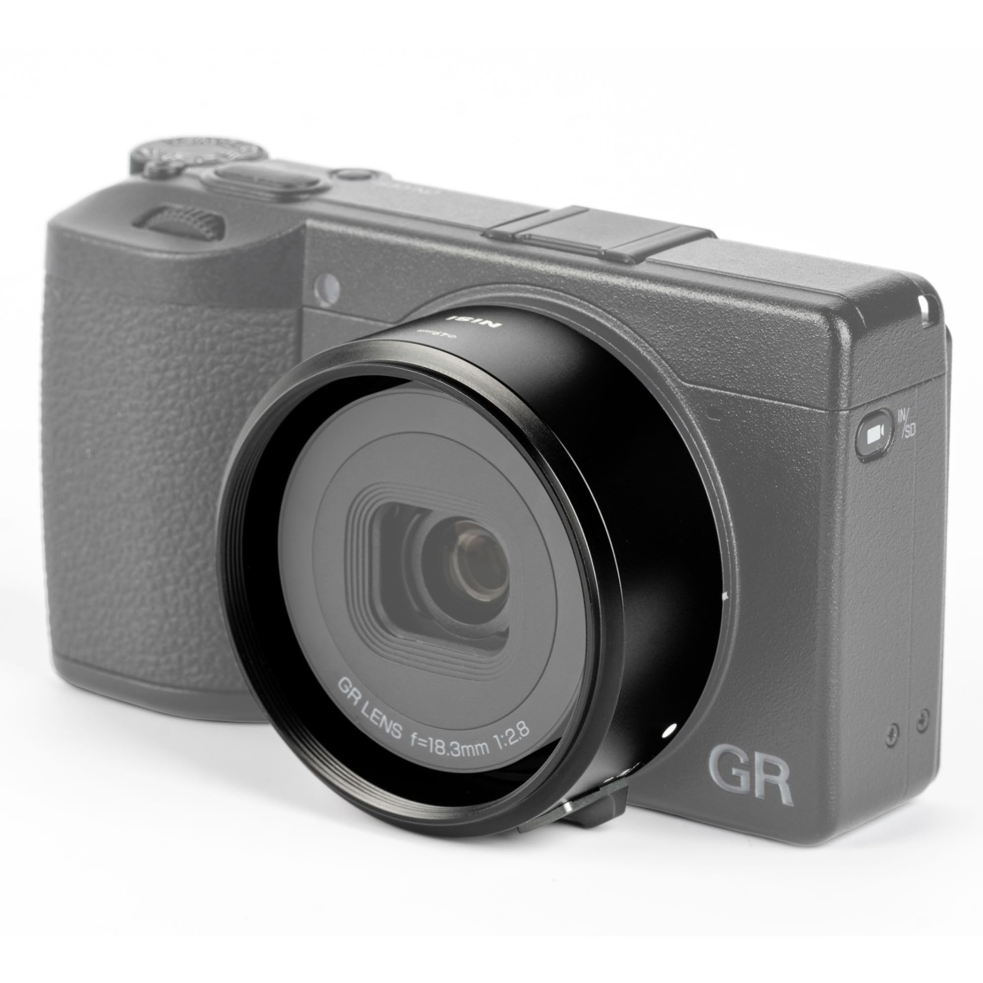 NiSi, Adaptador de lente PR-8 para Ricoh GR IV | Design de bloqueio seguro, compatível com rosca de 49 mm para filtros e acessórios, substitui Ricoh GA-3, liga de alumínio