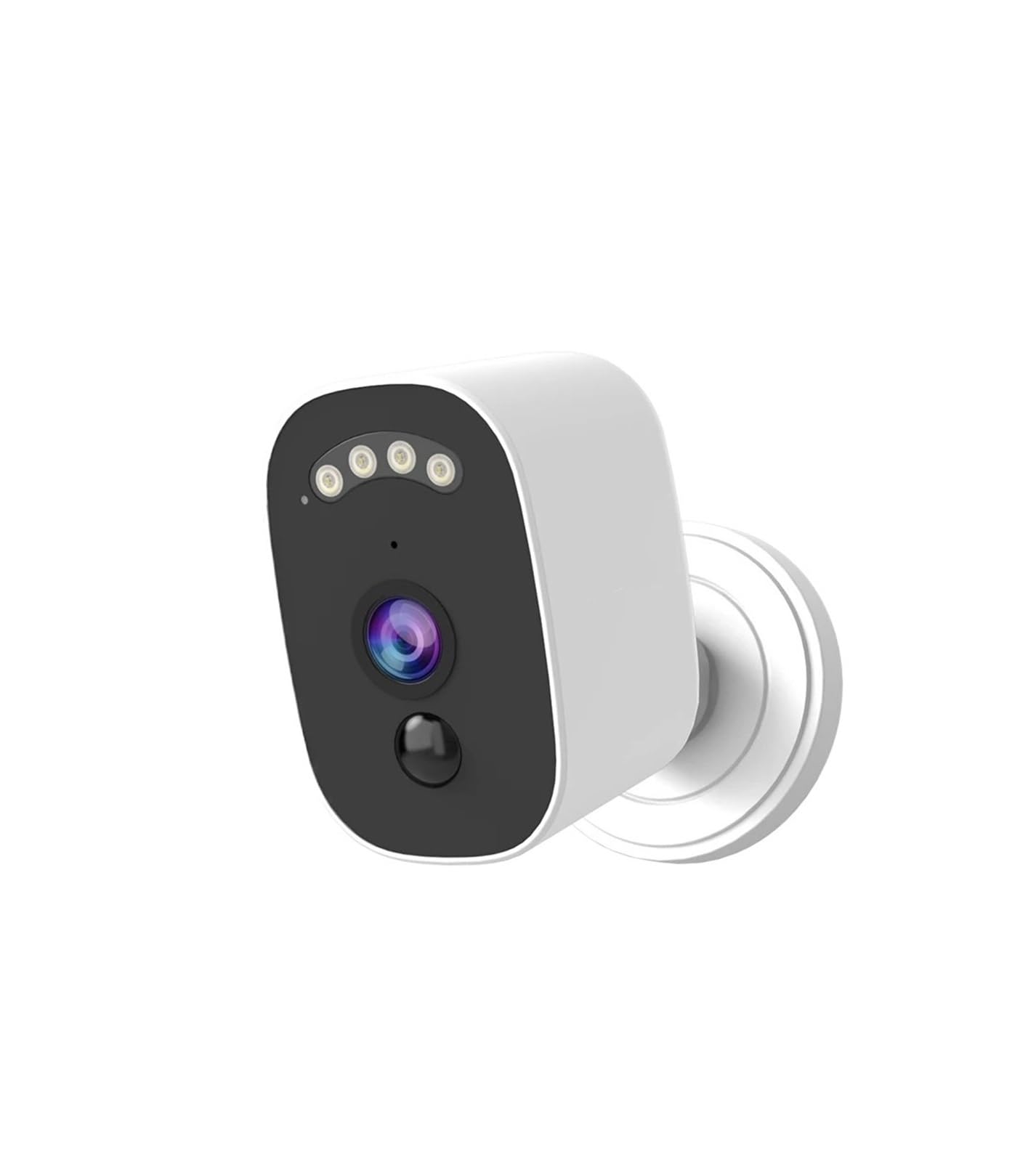 Câmera de segurança WiFi alimentada por bateria recarregável HD de 5MP, câmera de vigilância sem fio interna e externa com detecção humana PIR e visão noturna(UK Plug,3MP)