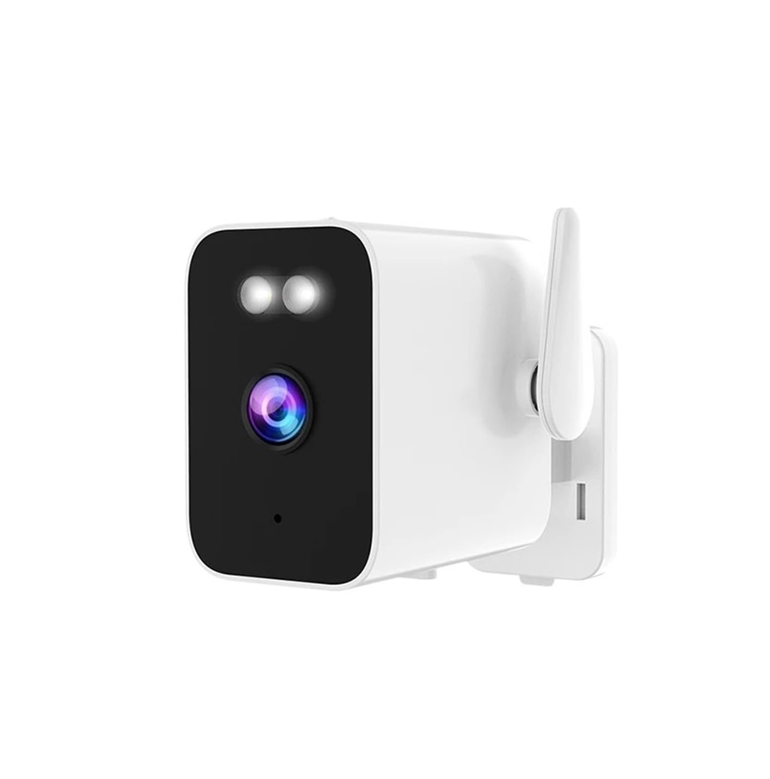 Câmera de vigilância externa alimentada por bateria WiFi de 5MP, dispositivo de segurança à prova d'água com visão noturna colorida e intercomunicador bidirecional(AU Plug,Camera 128GB)