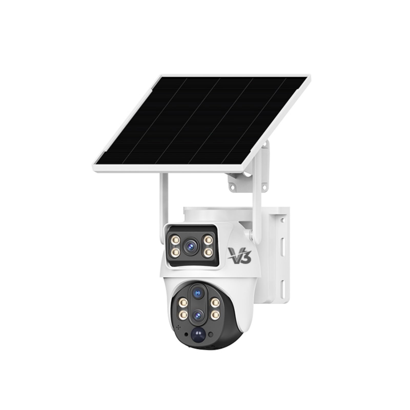Câmera Solar 4G 4MP Zoom 10X Lente Dupla IP65 Visão Noturna | Áudio bidirecional, bateria 8000mAh, rastreamento humano, resistente IP65