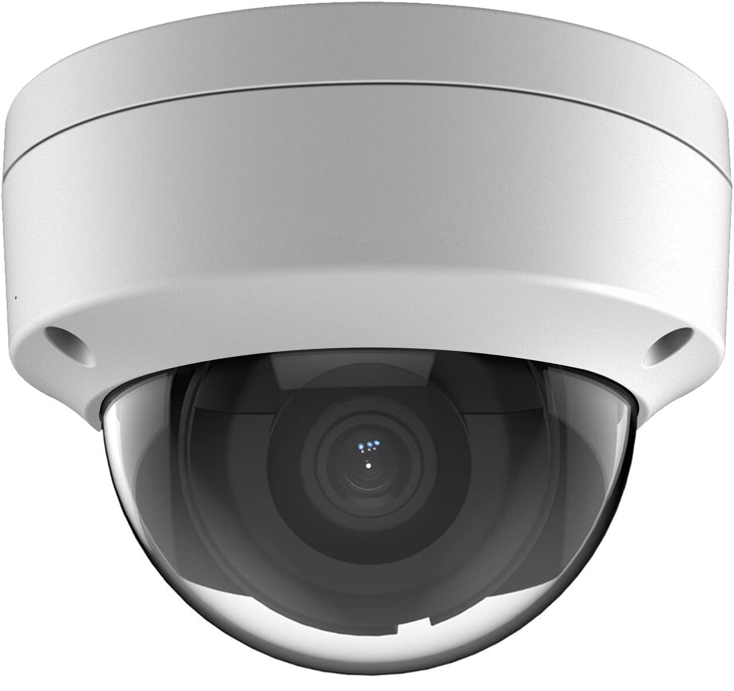 Real HD Câmera de Segurança 6Mp Poe Ip Vandal Dome Externa, Grande Angular de 2,8 Mm, H.265, Ip67 Ik10, Áudio de Microfone Embutido, Detecção de Veículo Humano, Compatível com Hik Vision Uniview Nvr E