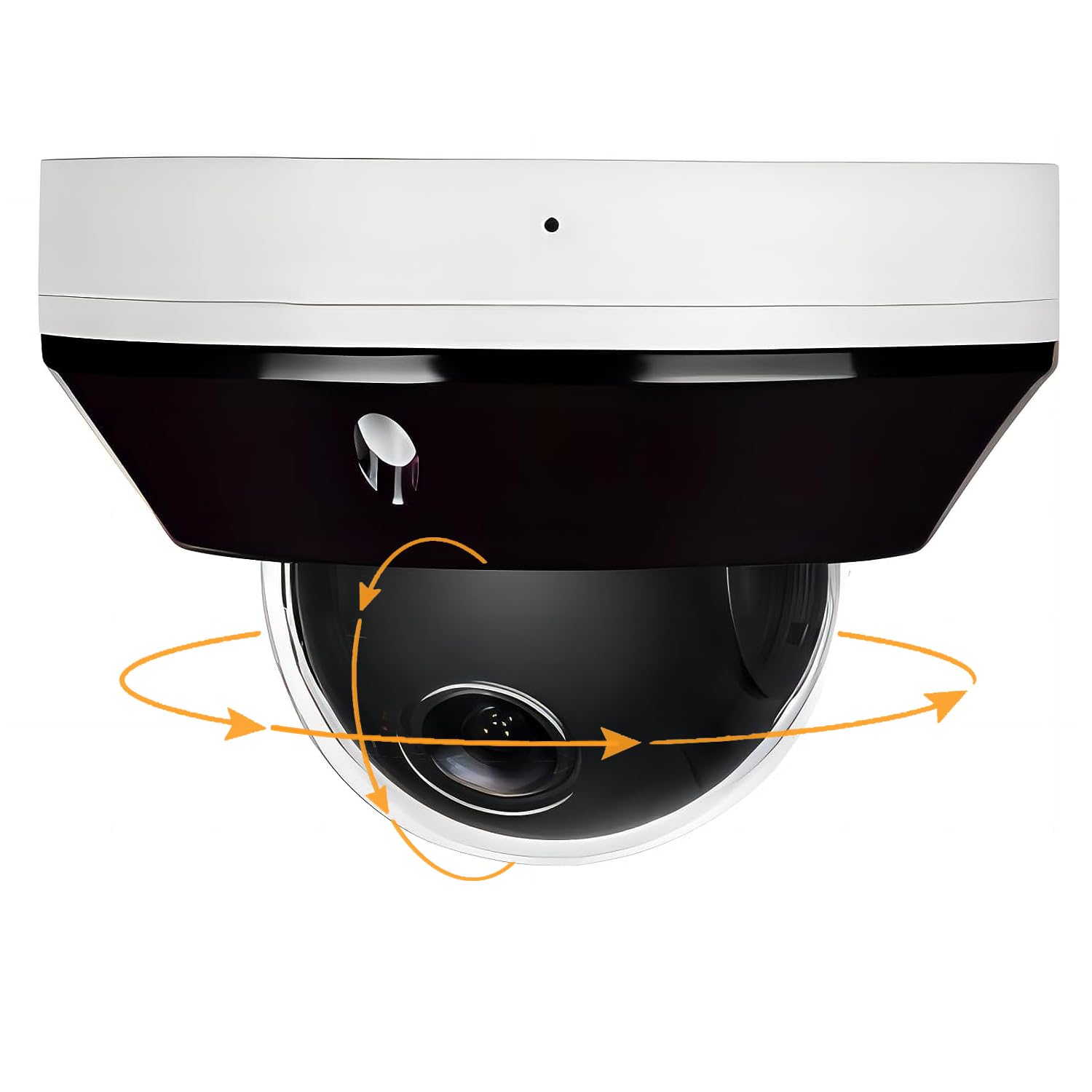Real HD Câmera IP Mini PTZ Dome PoE de 6 MP para ambientes externos com inclinação panorâmica, zoom 3X, lente varifocal motorizada de 2,8 a 8 mm, H.265, IP66, NVR ou Windows PC necessário, compatível