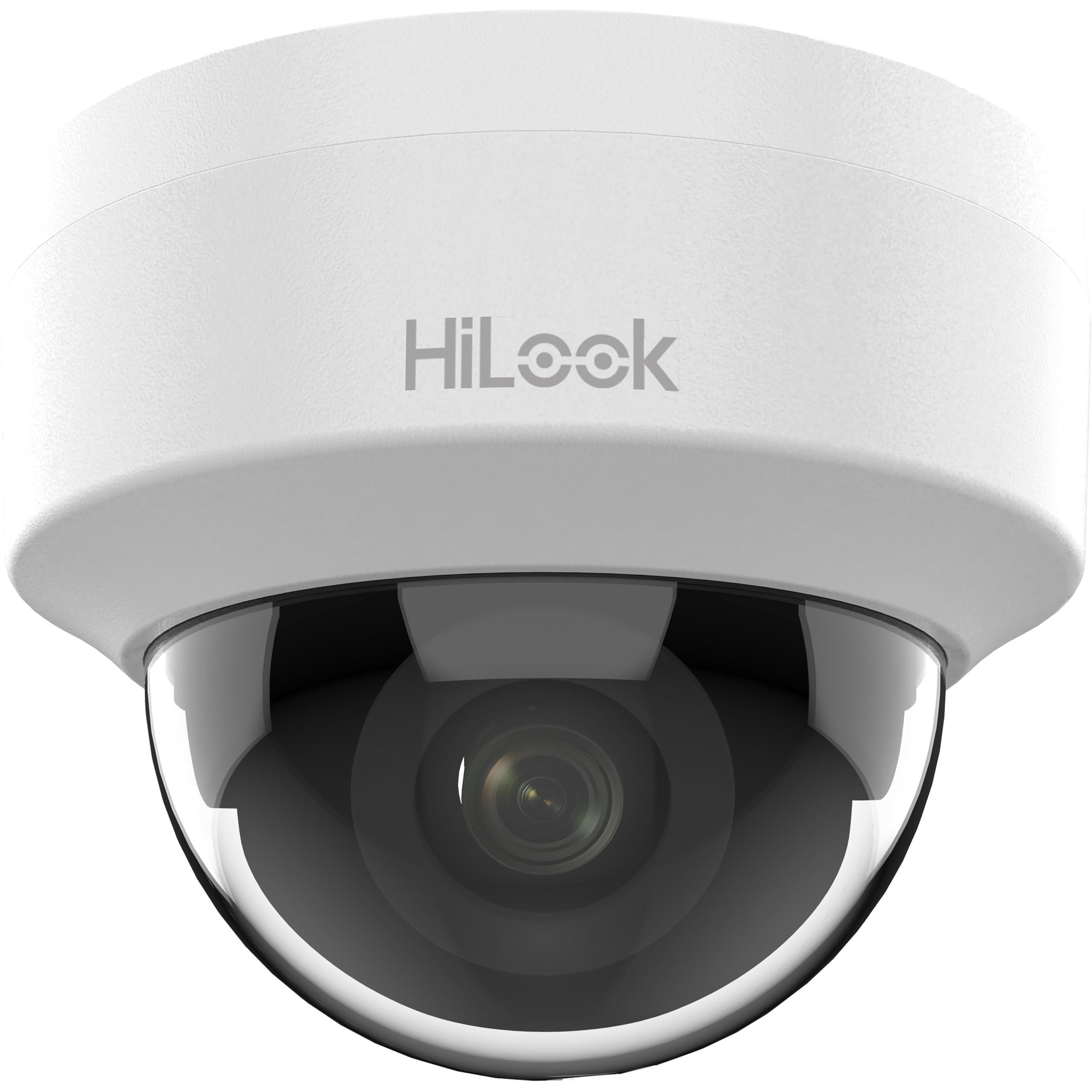 HIKVISION Hilook Câmera de Segurança IP Dome, Uso Interno, 2MP Full HD 1080p, IPC-D121H-C, PoE, H.265+, IR 20m, Lente 2.8mm