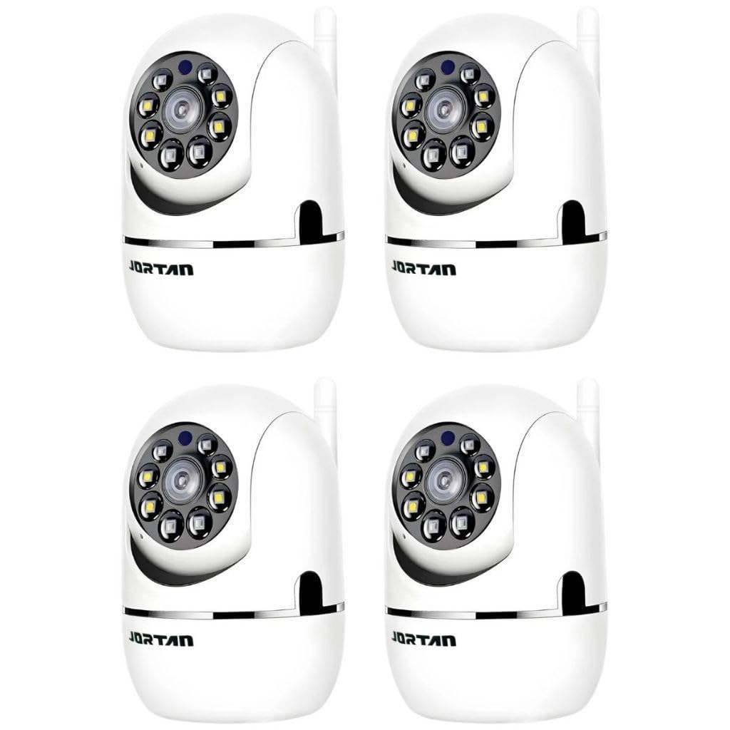 Câmera de Segurança IP, Uso Interno/Externo, Estilo Domo, HD 720p/1080p, Detecção de Movimento, Monitoramento Residencial/Bebê/Pet, A10-branco*4, Wi-Fi/Com fio, Áudio 2 Vias, AC/DC