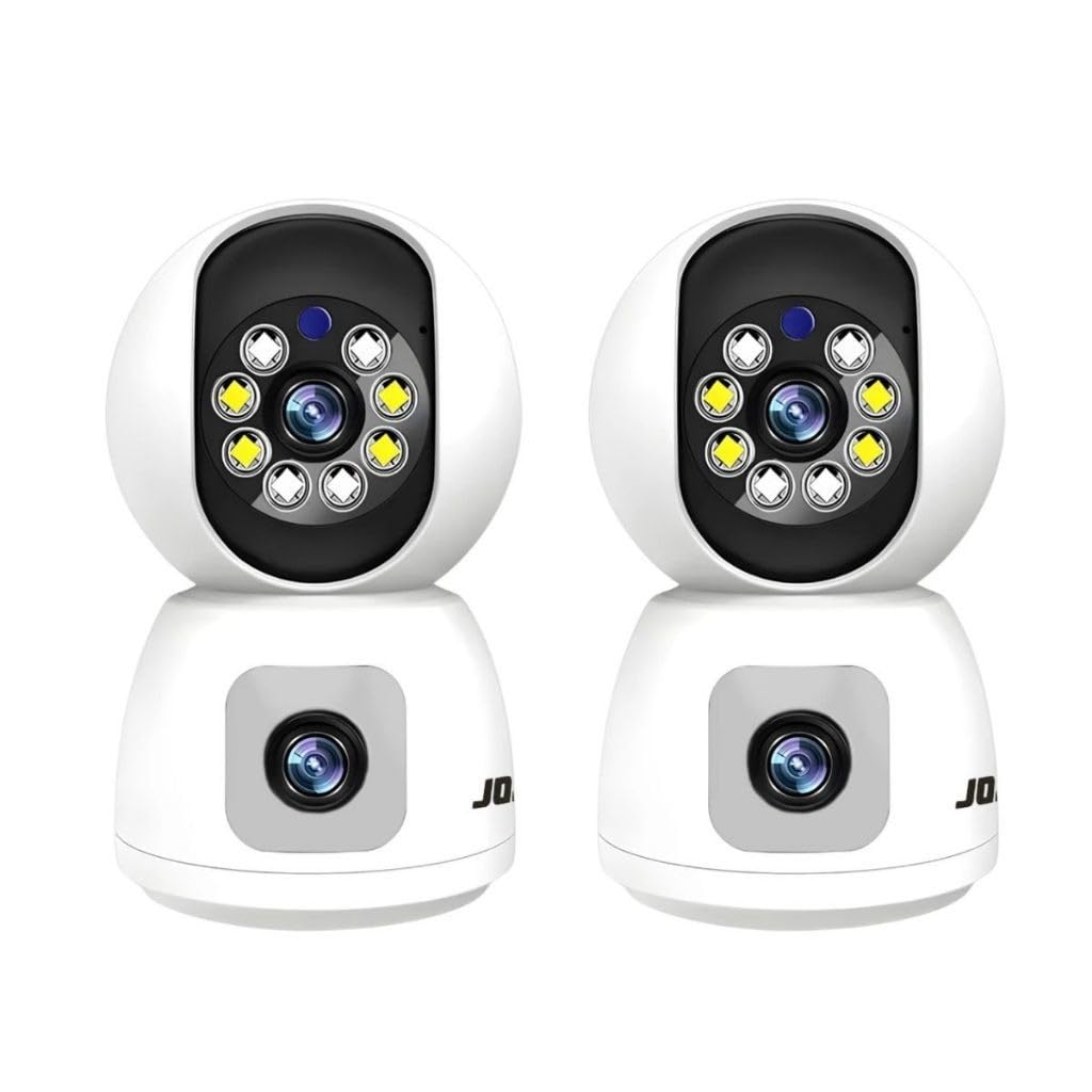 Câmera de Segurança Interna/Externa, Estilo Domo, 1080p HD, Detecção de Movimento, Monitoramento Residencial/Bebê/Pet, L2*2, Wi-Fi/Bluetooth, Visão Noturna 360°, AC/DC, Wi-Fi