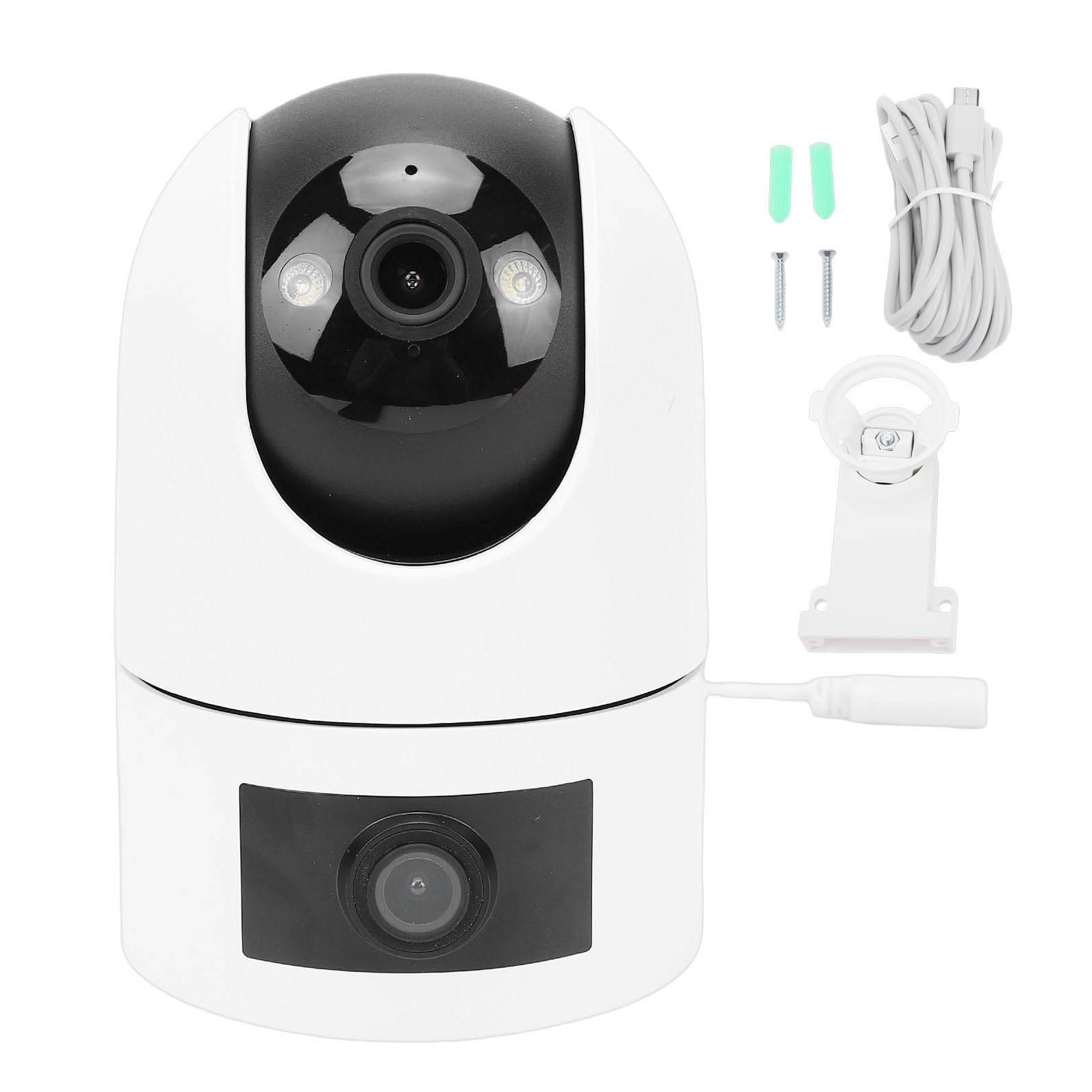 Acouto Câmera de Segurança PTZ 2K HD 3MP Lente Dupla 2.4G 5G 2 Banda Pet Camera WiFi BT Rastreamento Automático para Ambientes Internos e Externos