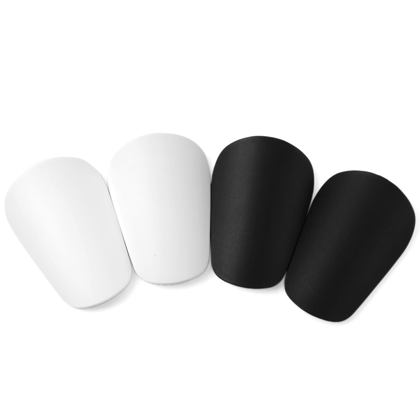 4 mini caneleiras de futebol extras, 8 x 5 cm, confortáveis, pequenas, pequenas, caneleiras de futebol para jovens e adultos, equipamento de proteção para meninos, meninas, mulheres e homens (preto