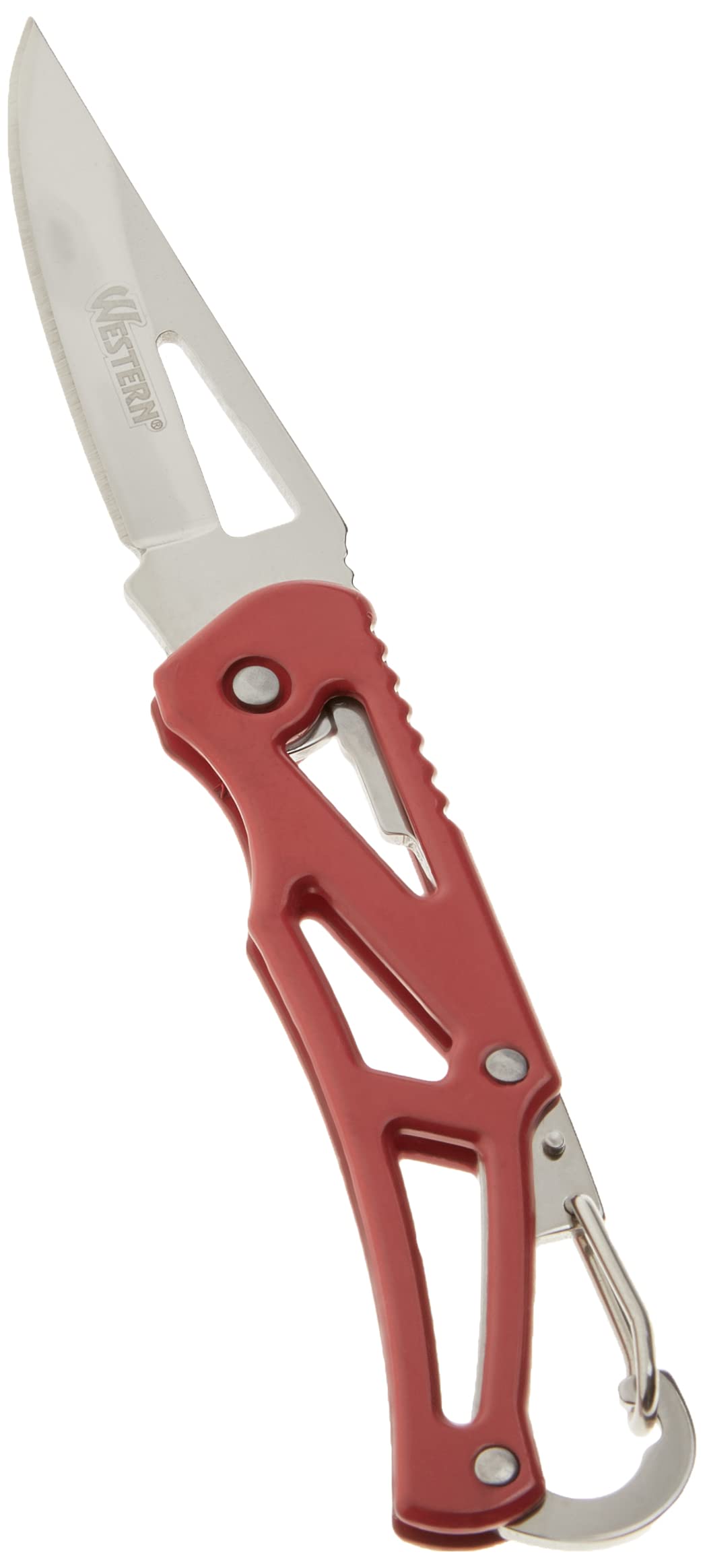Western YG02 Canivete Dobrável, Vermelho/Prata/Azul, 13.8 cm