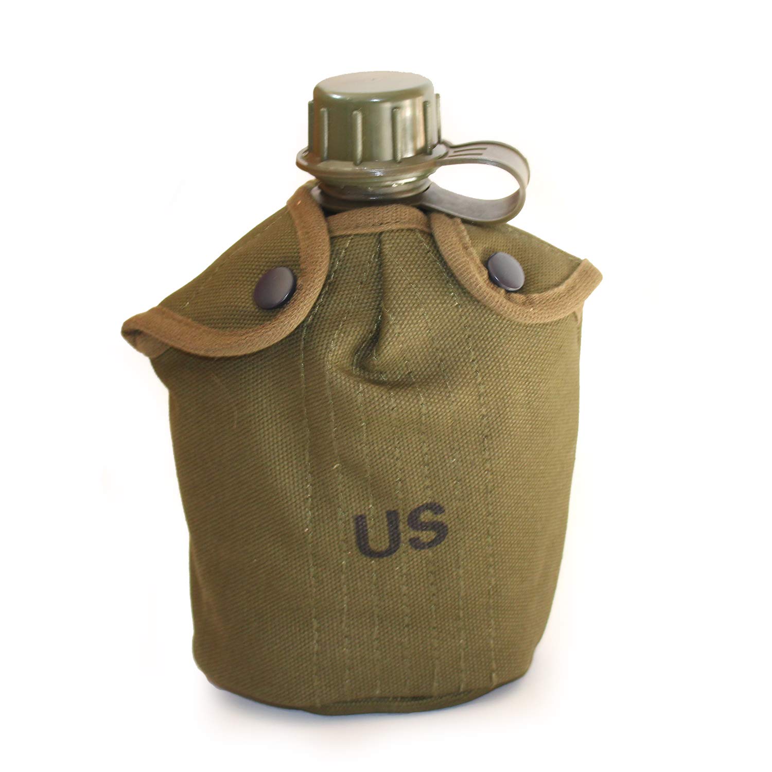 ANQIAO Cantil de Esportes ao Ar Livre da Guerra do Vietnã dos EUA, Verde, PVC, 0.8 L, Reutilizável, Tamanho 800 mm, Atividades ao Ar Livre e Recriação Militar