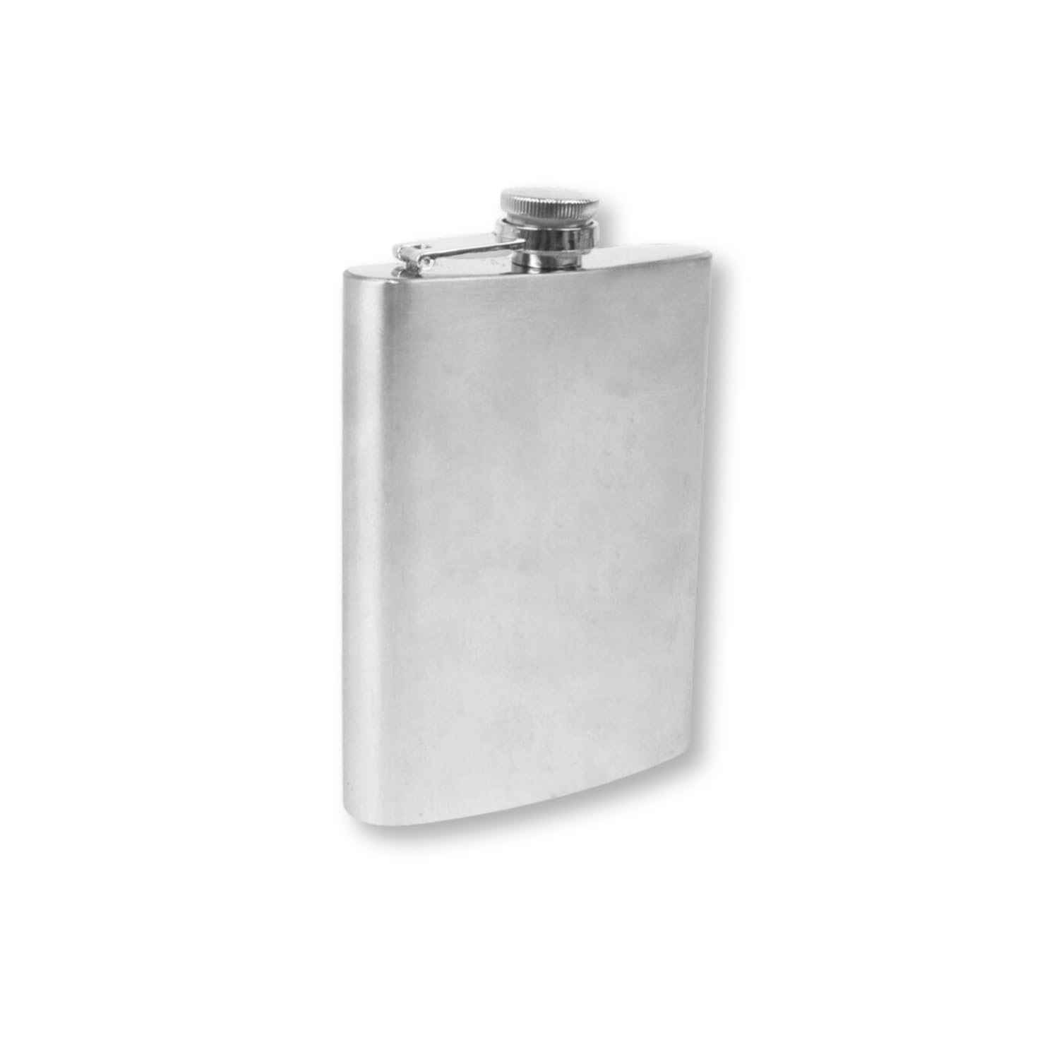 Cantil de Bolso Inox 200ml Portátil Compacto com Tampa Rosqueável Antivazamento Formato Curvo Discreto para Trilha Camping Viagem Uso Urbano