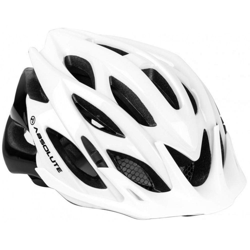 CAPACETE DE CICLISMO MTB ABSOLUTE WILD BCO/PTO M/G (43542)