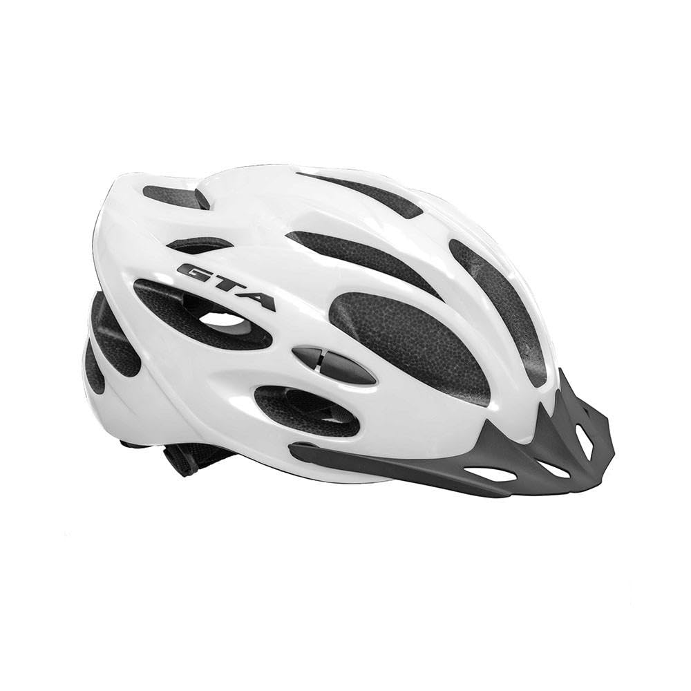 Capacete Bike Ciclismo Branco MTB Start GTA Sinalizador Traseiro